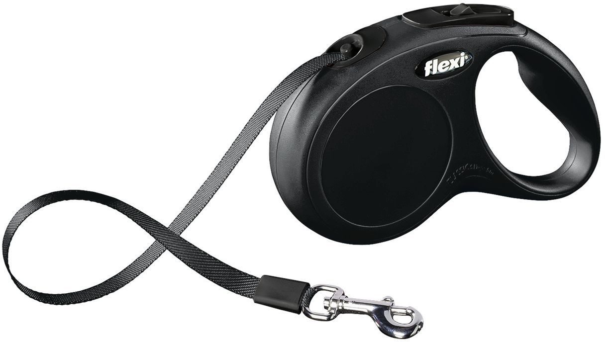 flexi Hundeleinen-Führungsstange Flexi Hundeleine New Classic S schwarz, Gurt