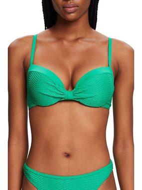 Esprit Bügel-Bikini-Top Recycelt: Wattiertes Bikinitop mit Struktur