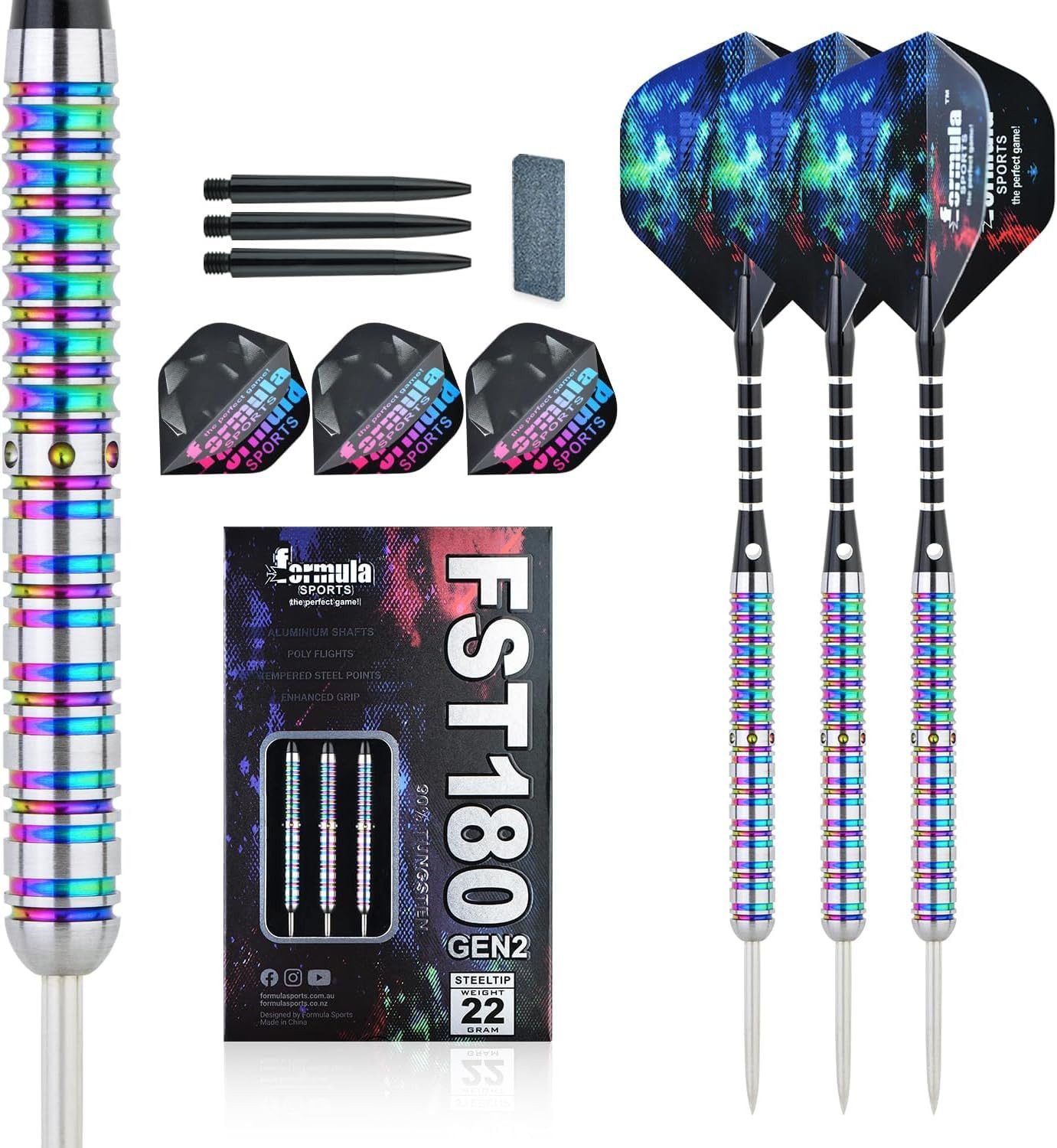 Bundviel Dartpfeil 90% Tungsten Darts Metal Tip Set - Professional Steel Tip Darts Set