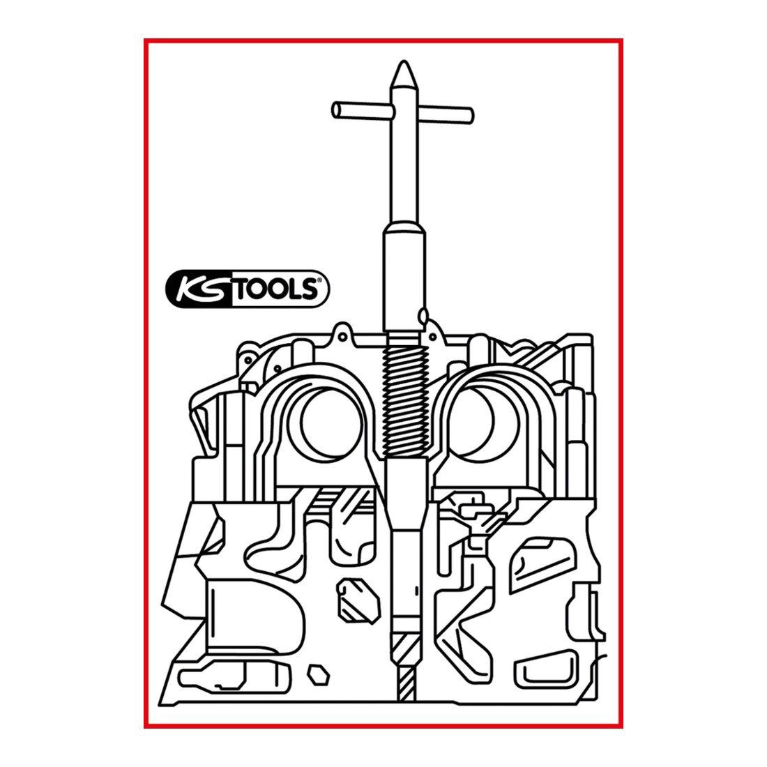 KS Tools Kompressor KS Tools Injektoren-Sitz-Reinigungswerkzeug, BMW M47TU, M57 und M57TU