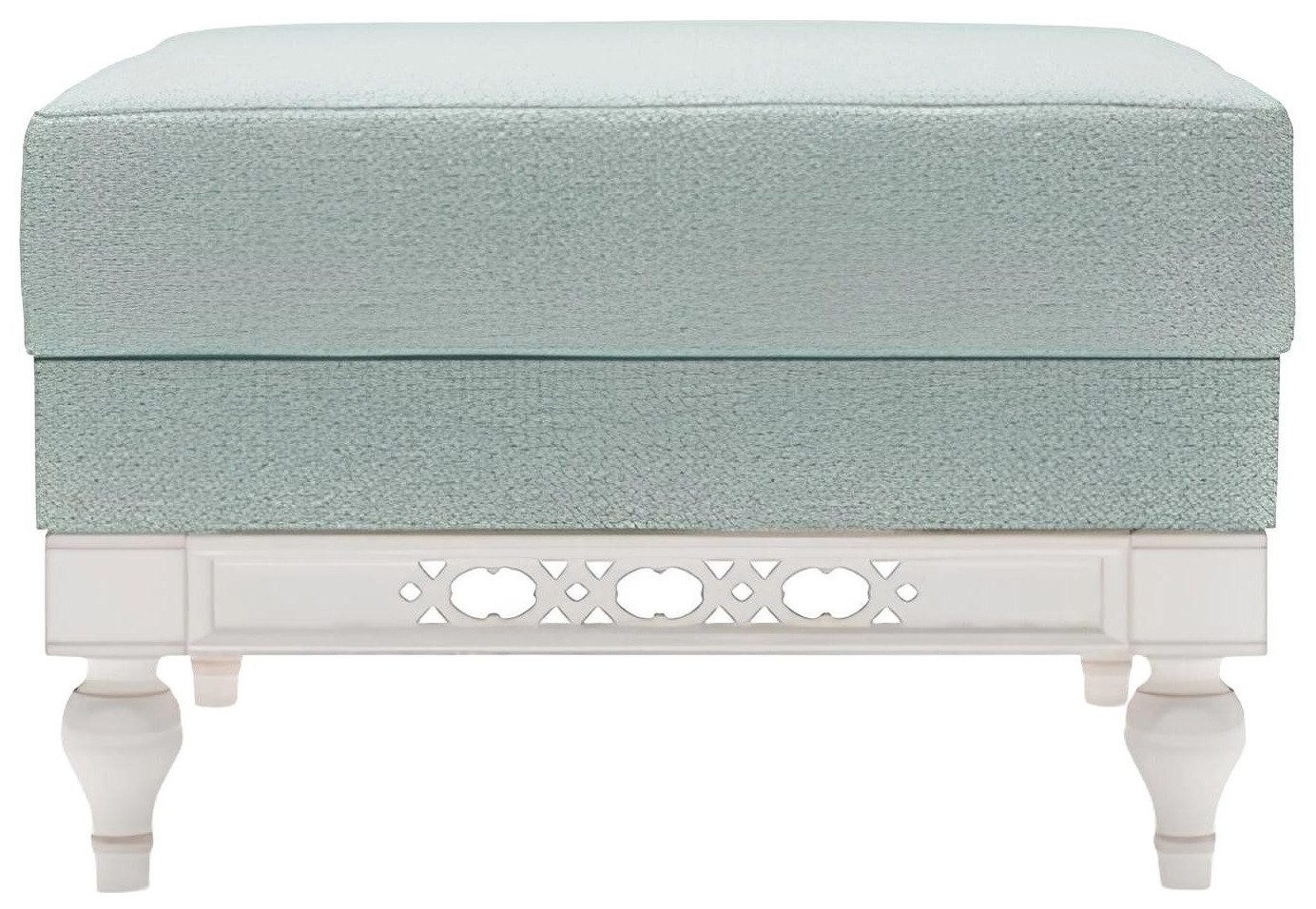 Xlmoebel Polsterhocker Traditioneller Schemel Vintage Rustikaler Fußschemel Ottomane Sitzbank (Model Florenz FL-P3A), Hergestellt in Europa