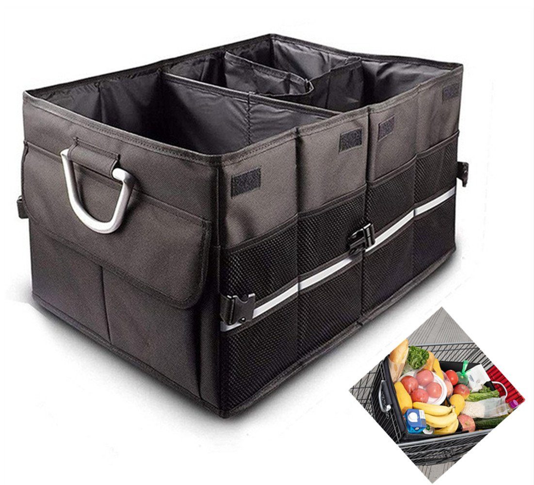 Wumbi Aufbewahrungsbox KfZ Kofferraum Kofferraumtasche Organizer Auto  Tasche, Unterteilung in zwei Fächer