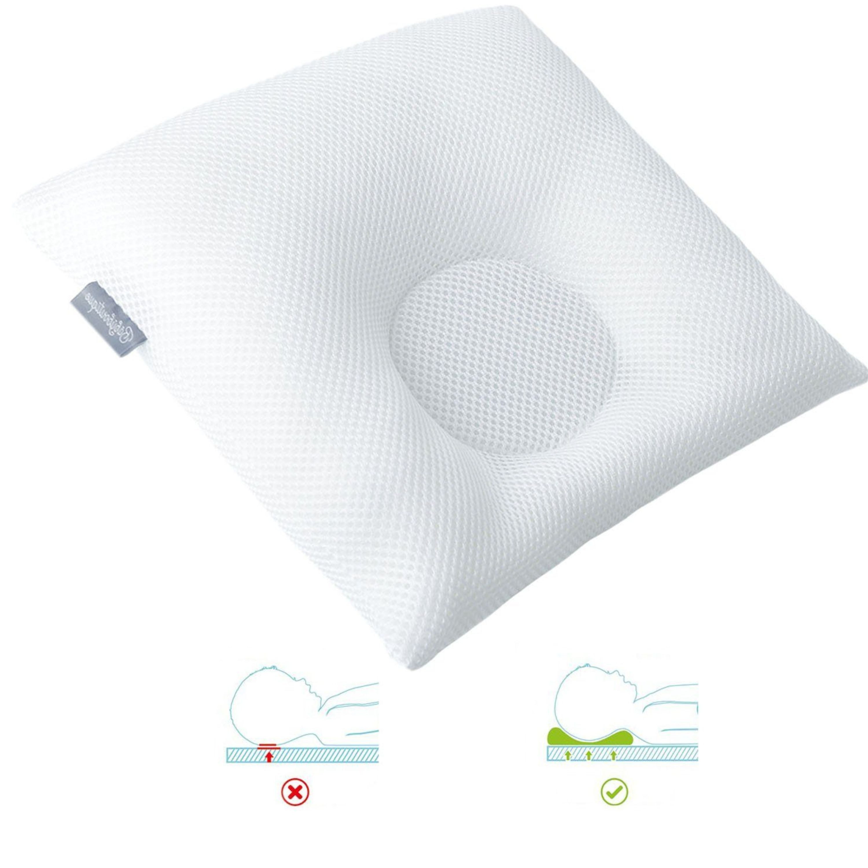SEI Design Babykissen mit Kopfmulde gegen Plattkopf, inkl. Bezug, für eine natürliche Kopfform