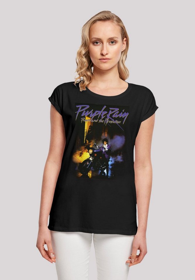 F4NT4STIC T-Shirt Prince Musik Purple Rain Premium Qualität, Rock-Musik,  Band, Sehr weicher Baumwollstoff mit hohem Tragekomfort