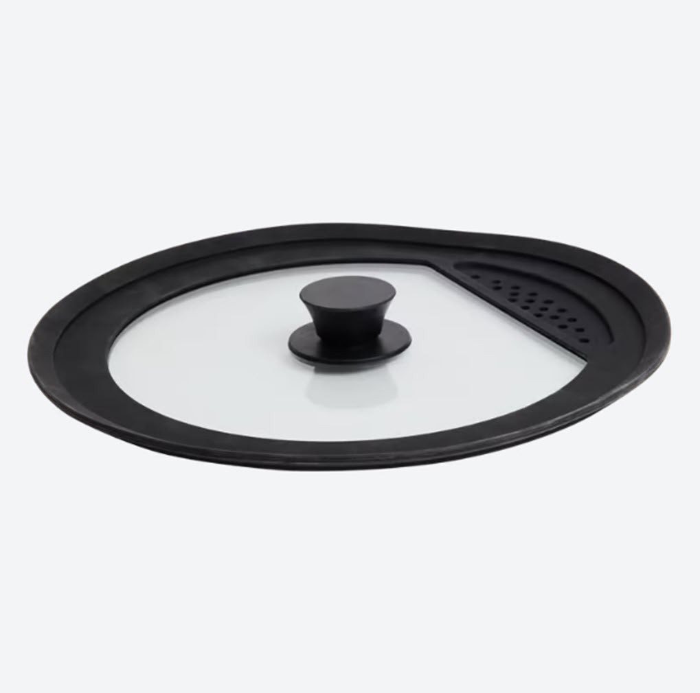 Spectrum Spritzschutzdeckel mit Öffnung Pfannen-Spritzschutz 30 cm Pfannendeckel