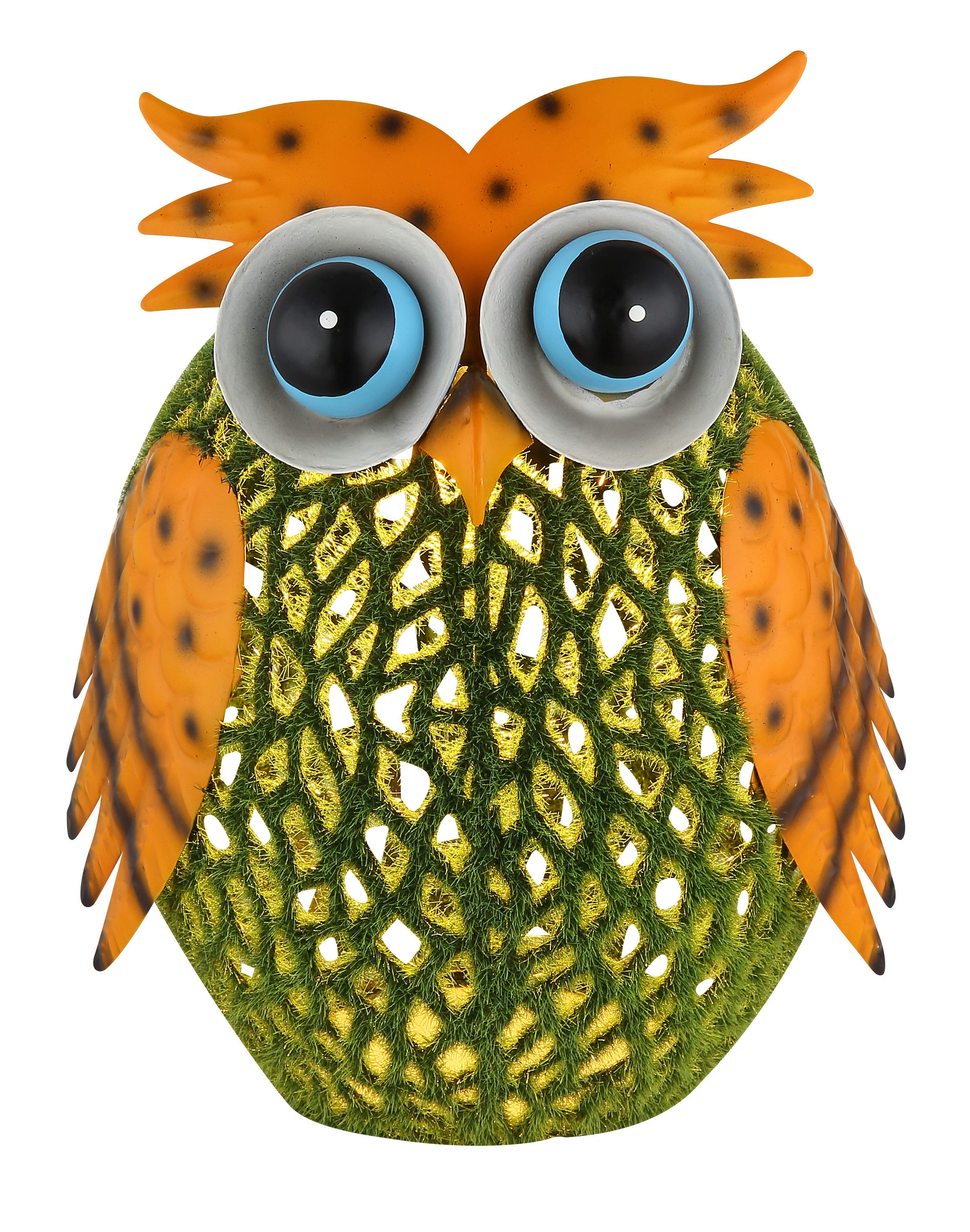 GLOBO LIGHTING LED Solarleuchte SOLARLEUCHTE METALL BUNT, 1XLED, LED fest integriert, Warmweiß, Solar Garten Terrasse Außenbeleuchtung Dekoleuchten