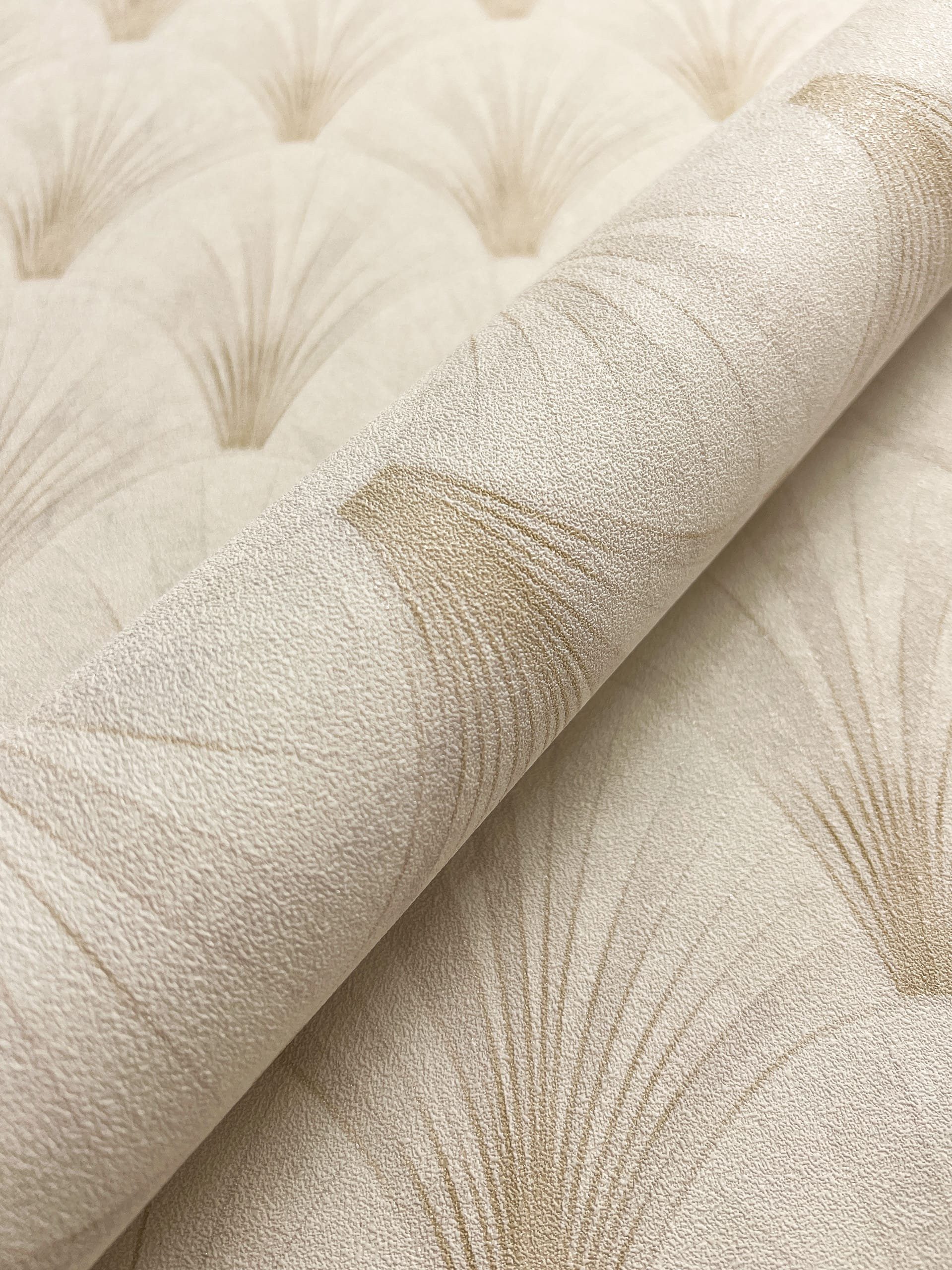 Newroom Vliestapete, Creme Tapete Modern Geometrische günstig online kaufen