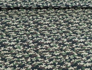 Corileo Stoff Baumwollstoff Camouflage Grün Stoff Meterware