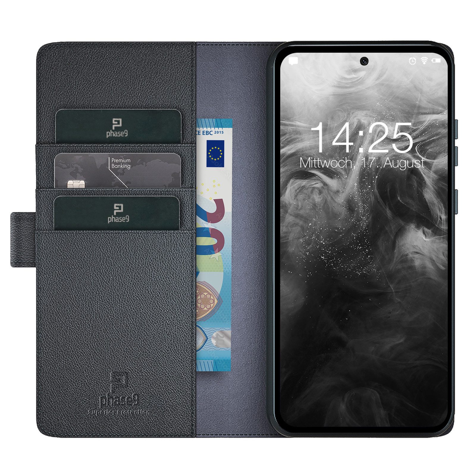 Tec-Expert Handyhülle Echtleder Hülle für Samsung Galaxy A56 5G 6.7 Zoll, 6.7", Cover Klapphülle Case mit Kartenfächern und Geldfach aufstellbar