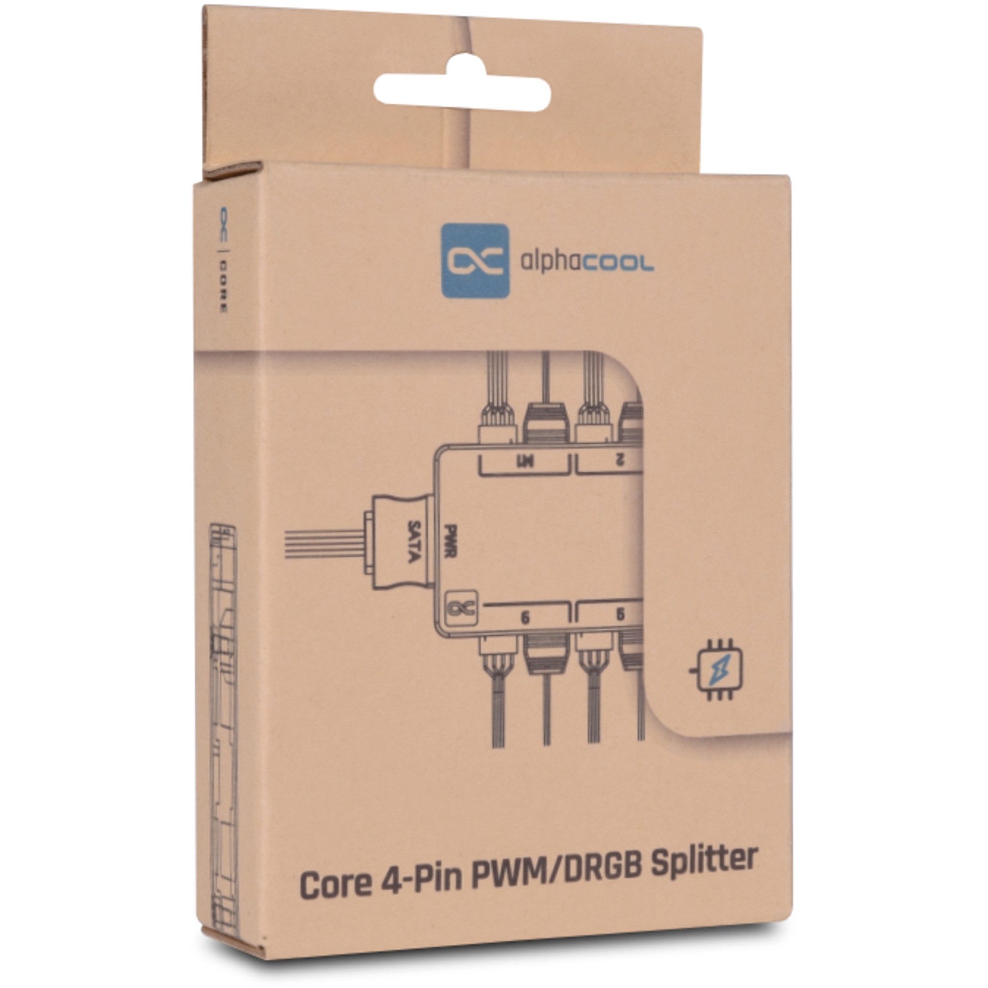 AlphaCool CPU Kühler Alphacool Core 6x 4-Pin PWM/DRGB Splitter