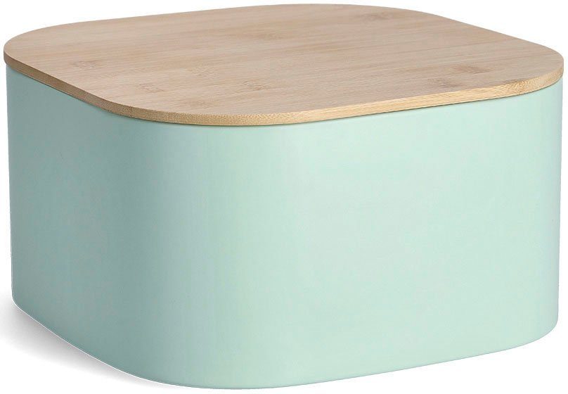 Zeller Present Brotkasten, Stahl, (1-tlg), mit Bambusdeckel