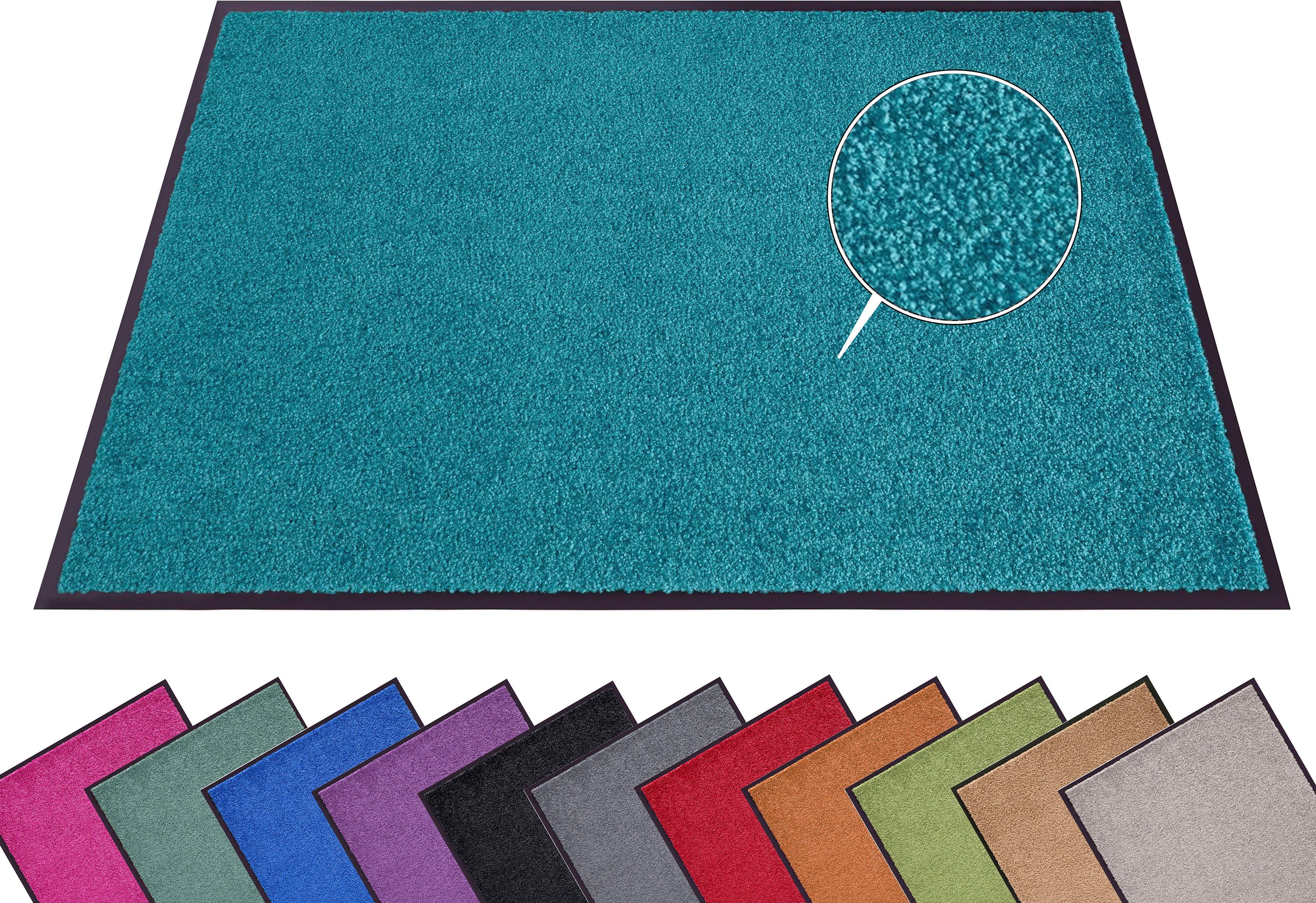 HANSE Home Fußmatte Wash & Clean, rechteckig, Höhe: 7 mm, Schmutzfangmatte, Türmatte, In- und Outdoor, Teppich, Läufer, waschbar