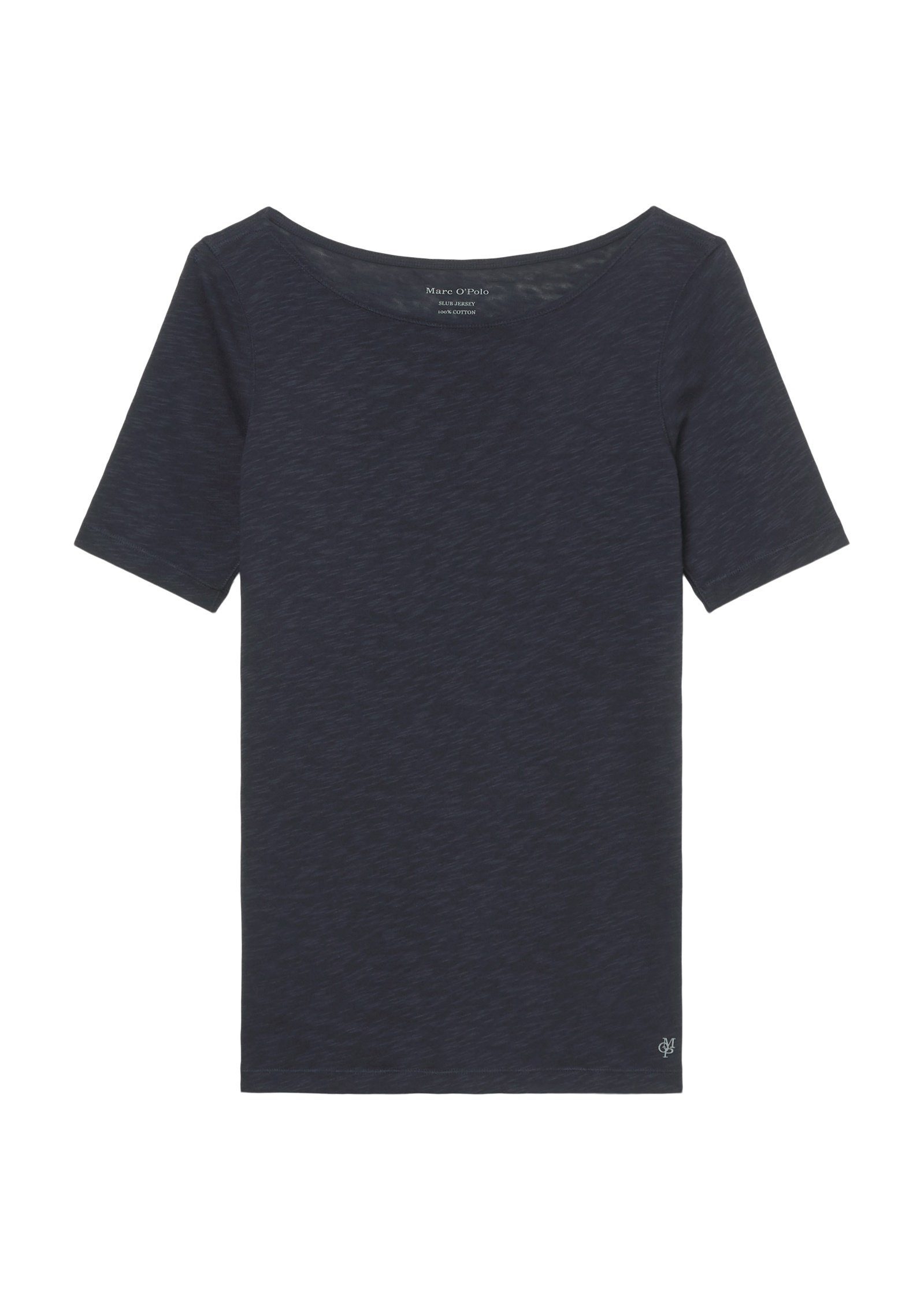 Marc O'Polo T-Shirt U-Boot-Ausschnitt blau mit
