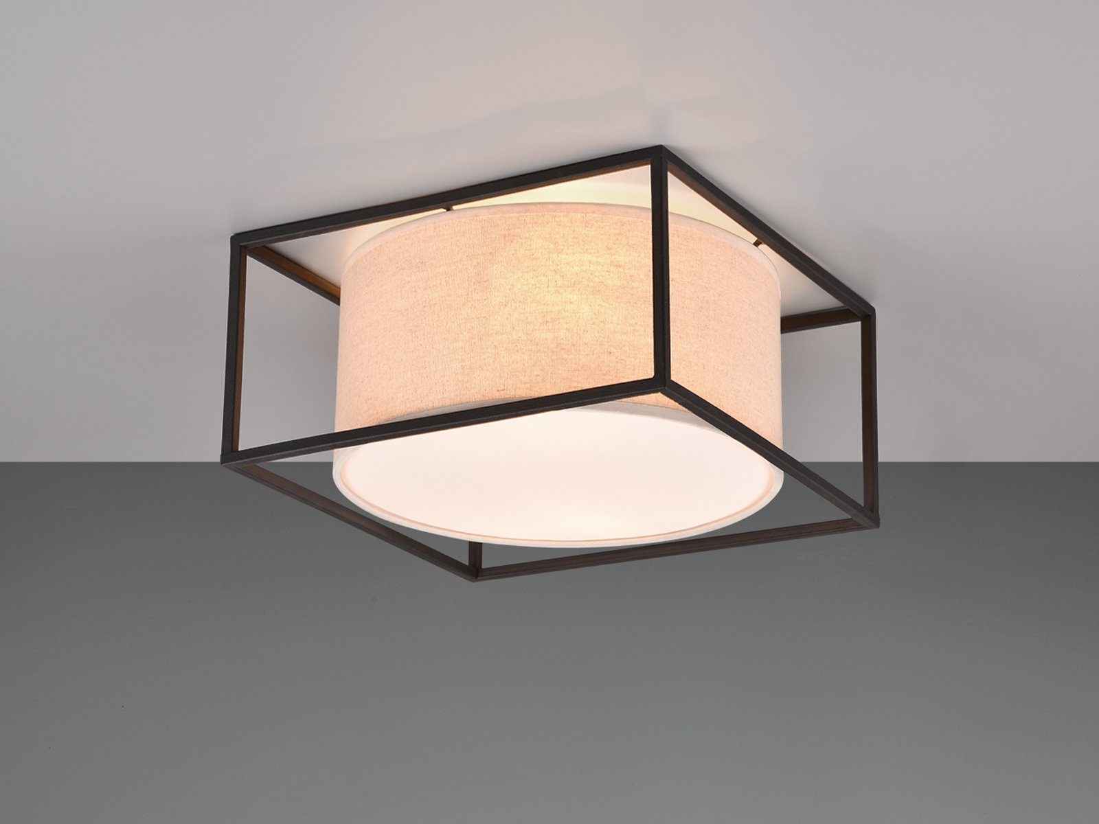 TRIO Leuchten LED Deckenleuchte, Dimmfunktion, LED wechselbar, warmweiß, dimmbar über Schalter Designklassiker klein Landhaus Stil