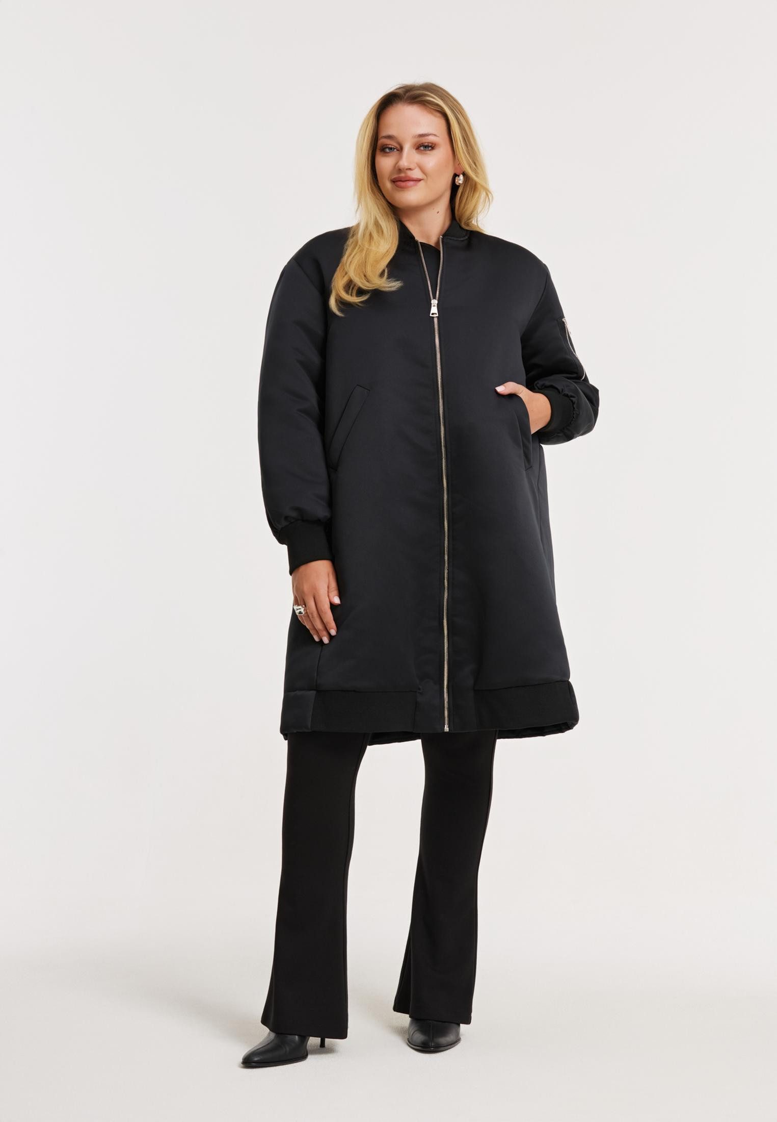 YOEK Langmantel Damen Jacke mit Langarm günstig online kaufen
