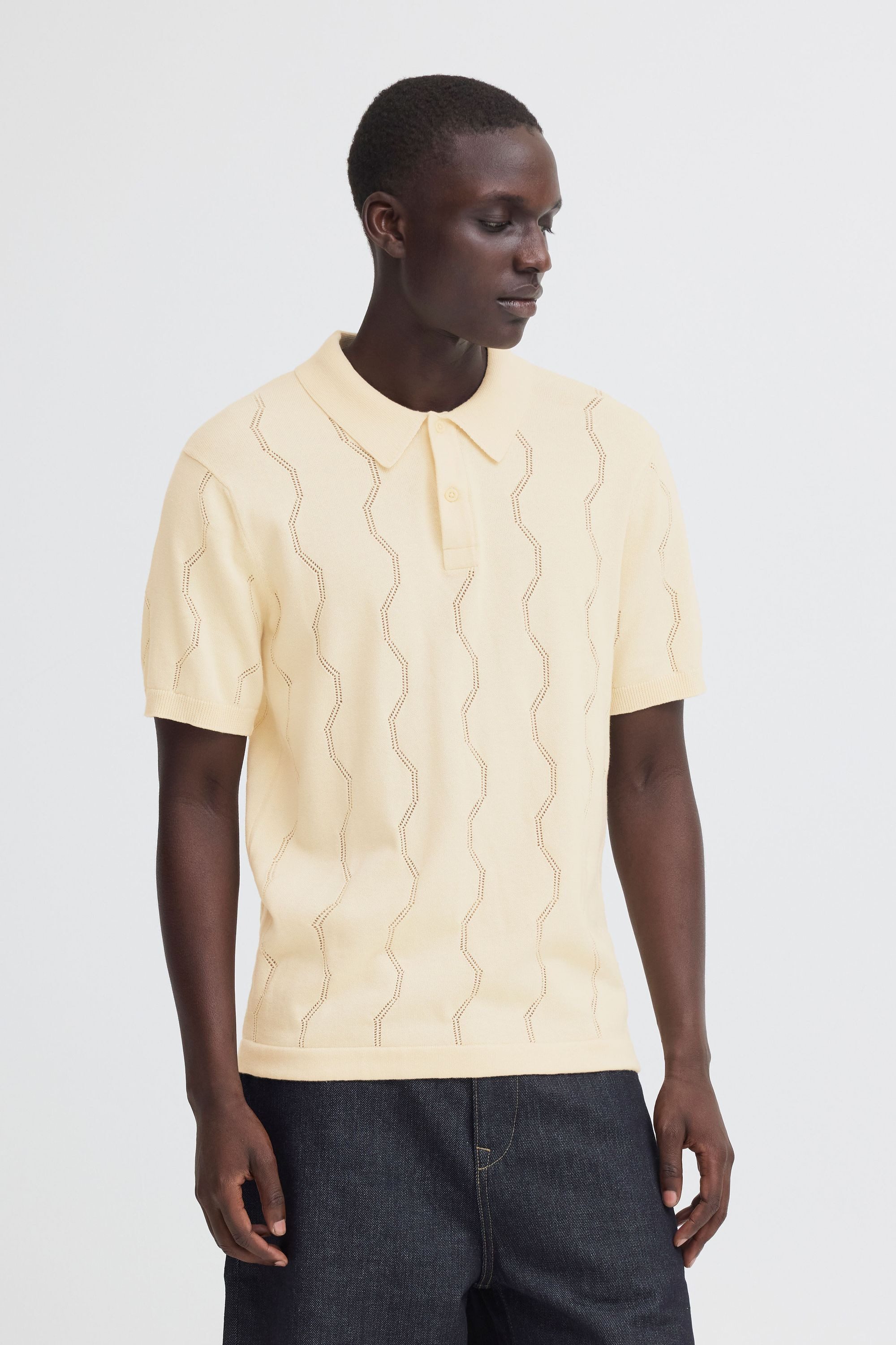 Blend Poloshirt BHDuran Knit Modernes Poloshirt mit Lochstrickmuster