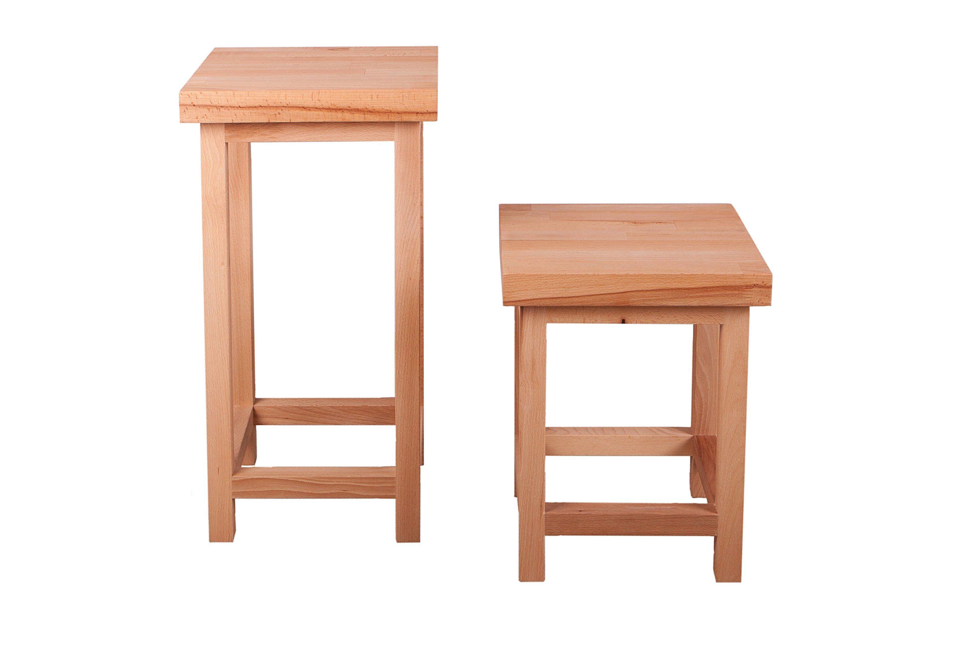 Harms Import Blumenständer aus Massivholz in Kernbuche. Abmessungen (BxHxT) 30x60x30 cm