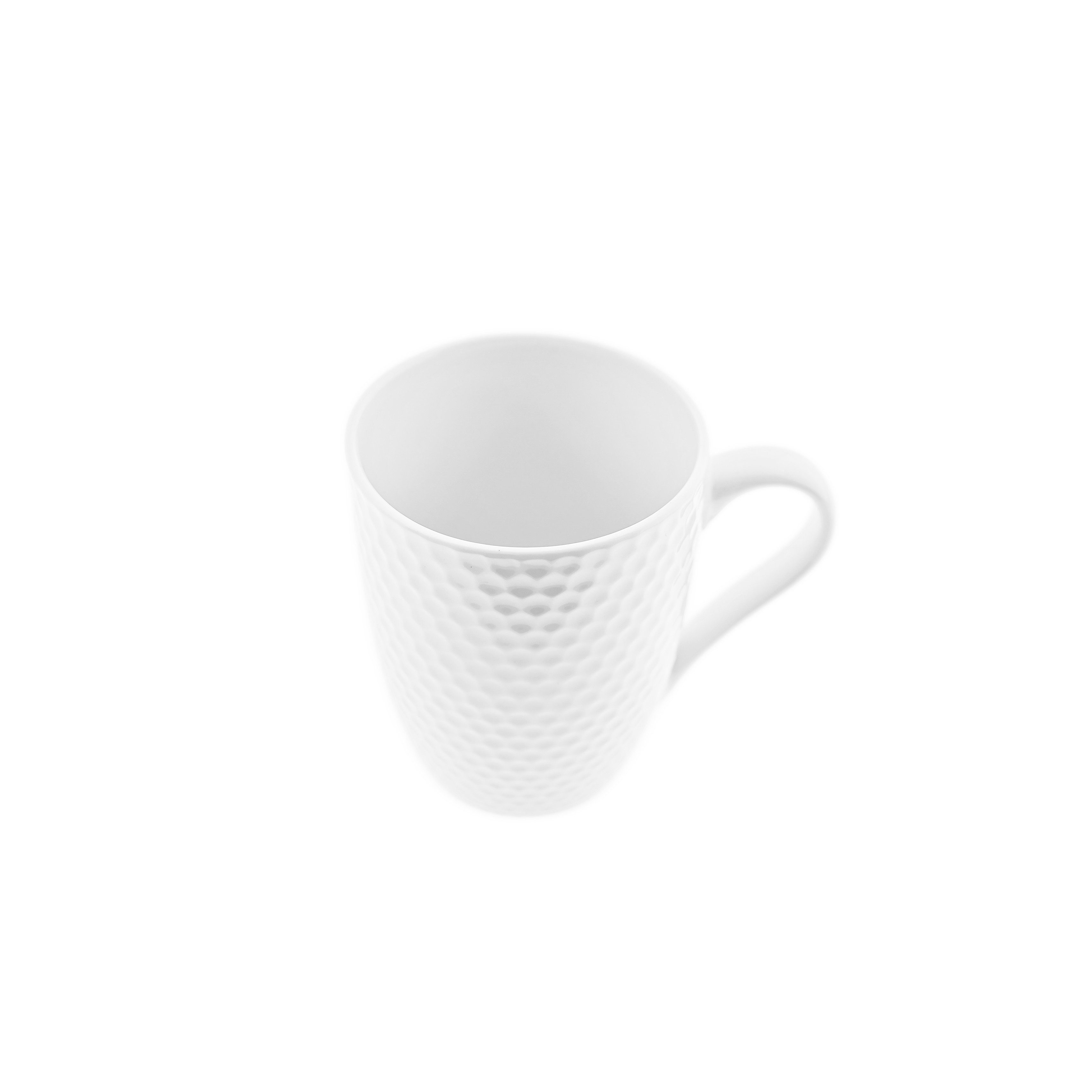 Weissberg Becher Kaffeebecher aus hochwertigem Porzellan - 350 ml, 4-tlg., Porzellan, 350 ml