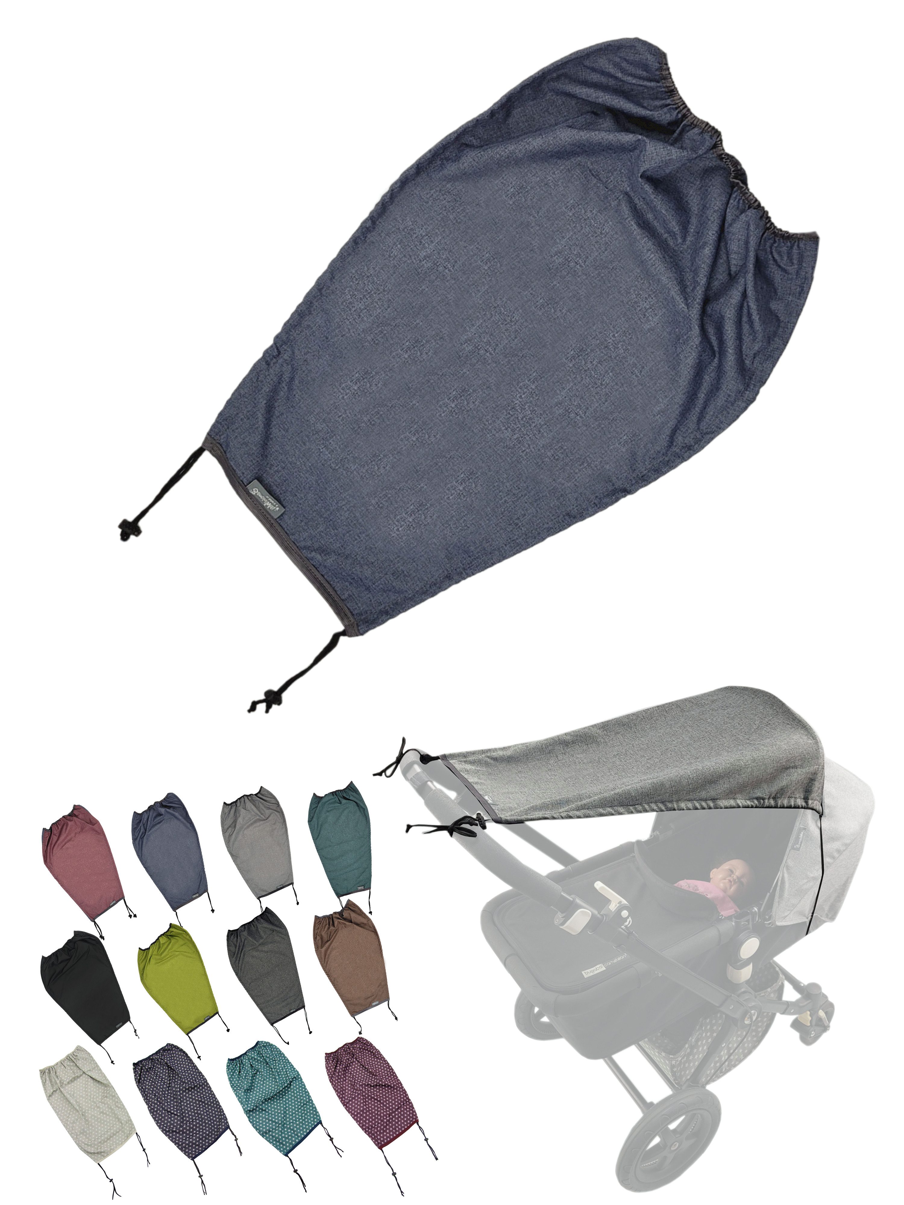 Babyschale universal Sonnensegel für Kinderwagen Buggy UV Schutz 50+