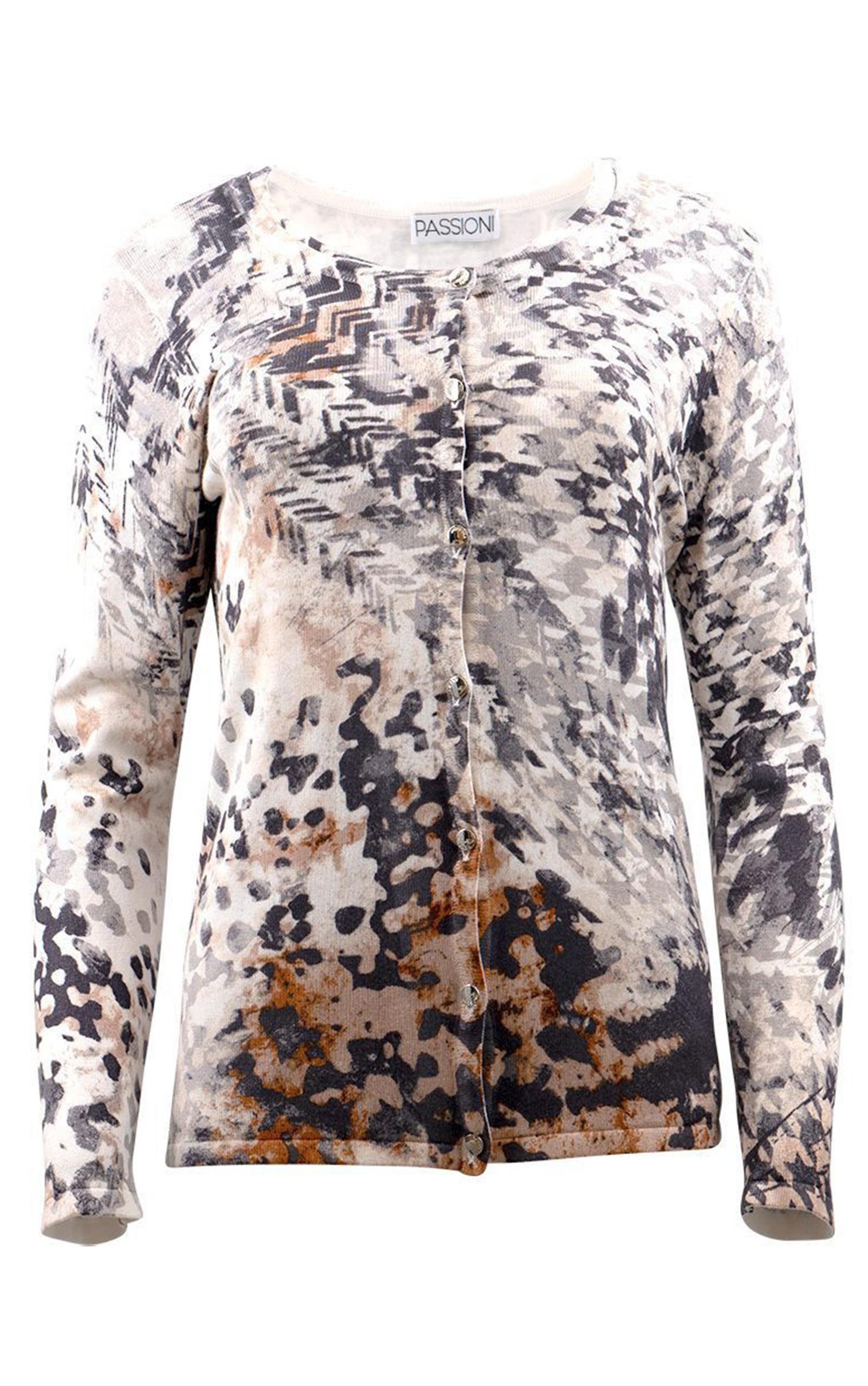 Passioni 2-in-1-Strickjacke Pepita Twinset in moderner Interpretation