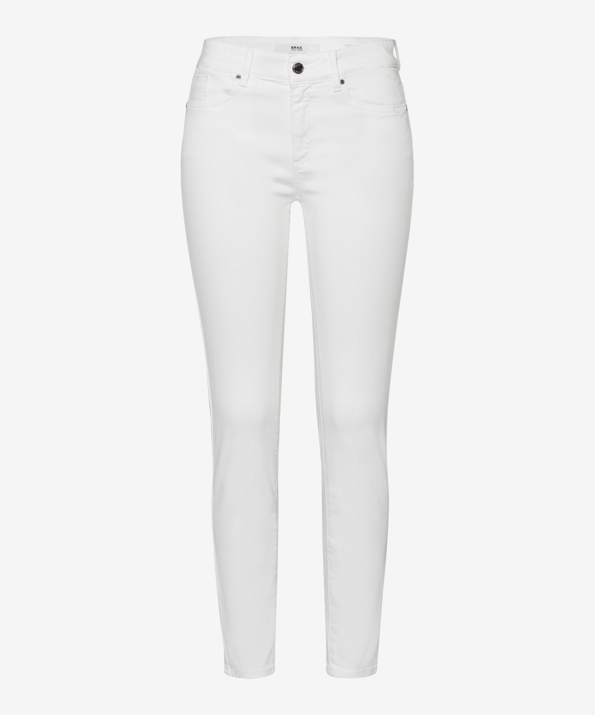 Thermo-Qualität in Röhrenjeans offwhite Skinny-fit-Jeans Brax