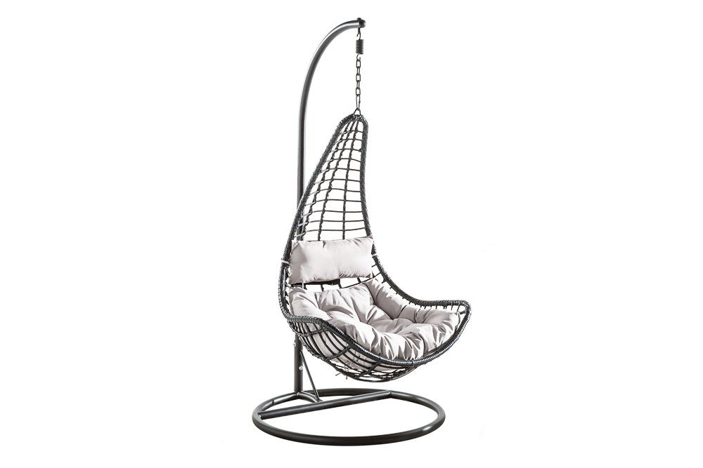 riess-ambiente Hängesessel LOFT WIDE grau / schwarz, Outdoor · Gartensessel günstig online kaufen