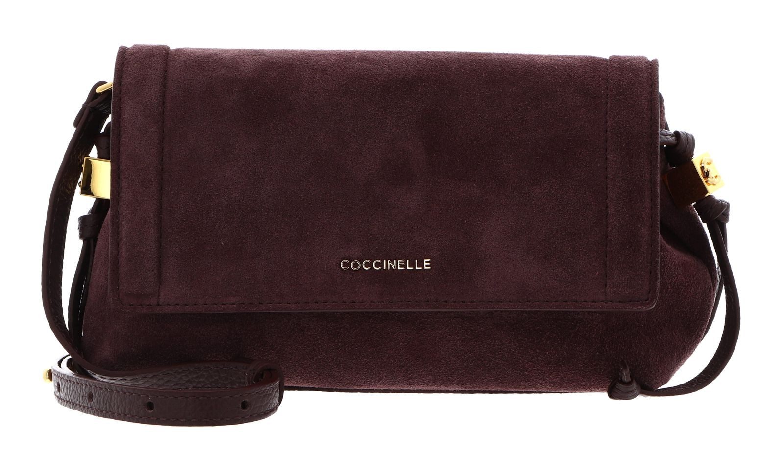 COCCINELLE Umhängetasche Mini Bag Suede Leather / Grained Leather, aus echtem Rindsleder