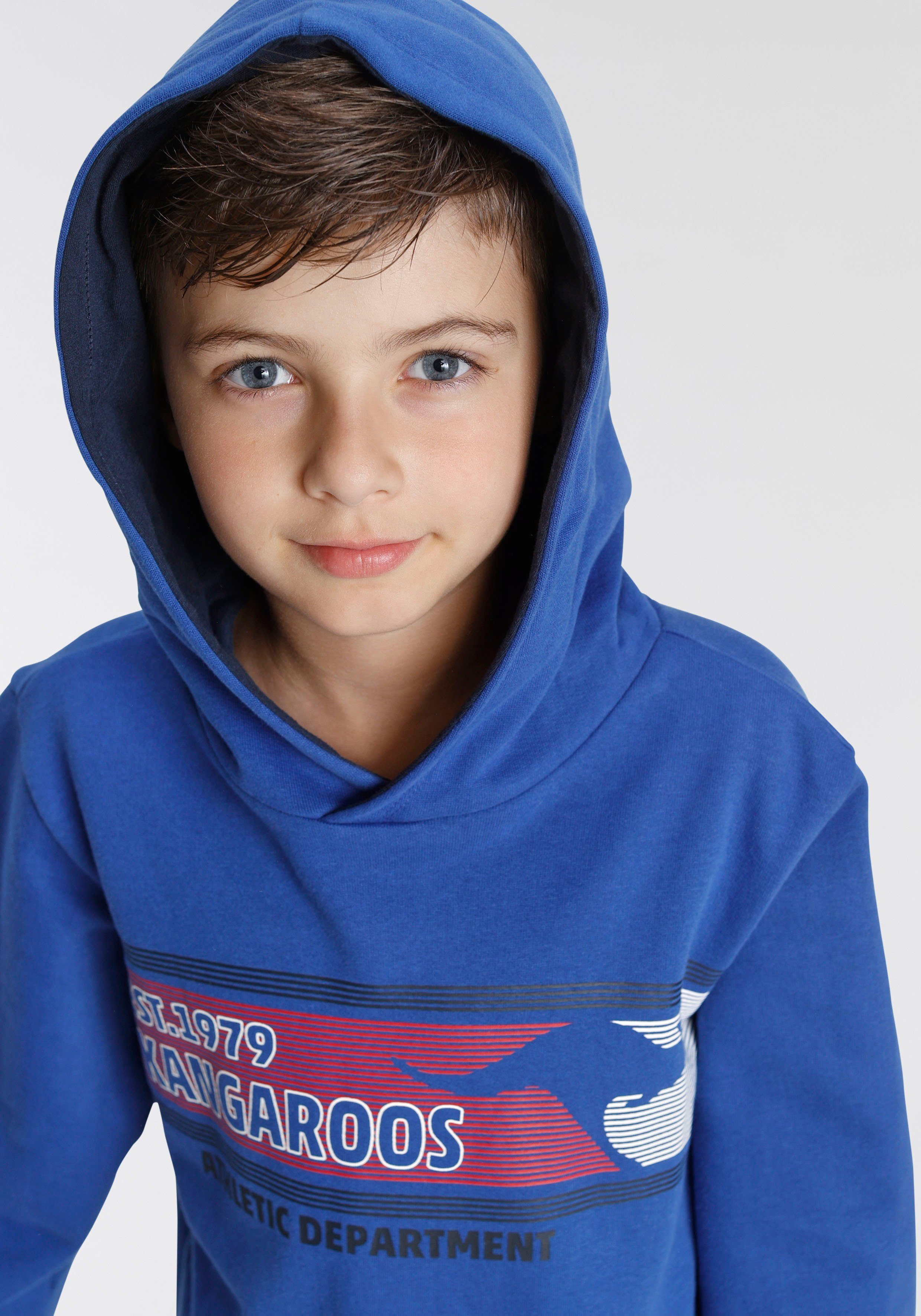 KangaROOS Kapuzensweatshirt Logo-Druck modischem mit