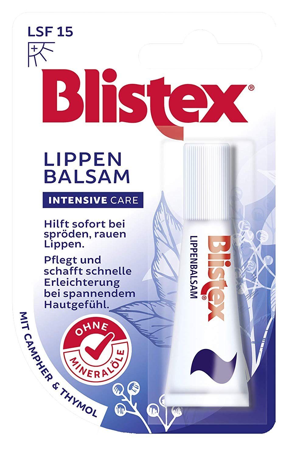 Blistex Handgelenkstütze 20x Blistex Lippenbalsam Intensive Care Campher Thymol 6ml