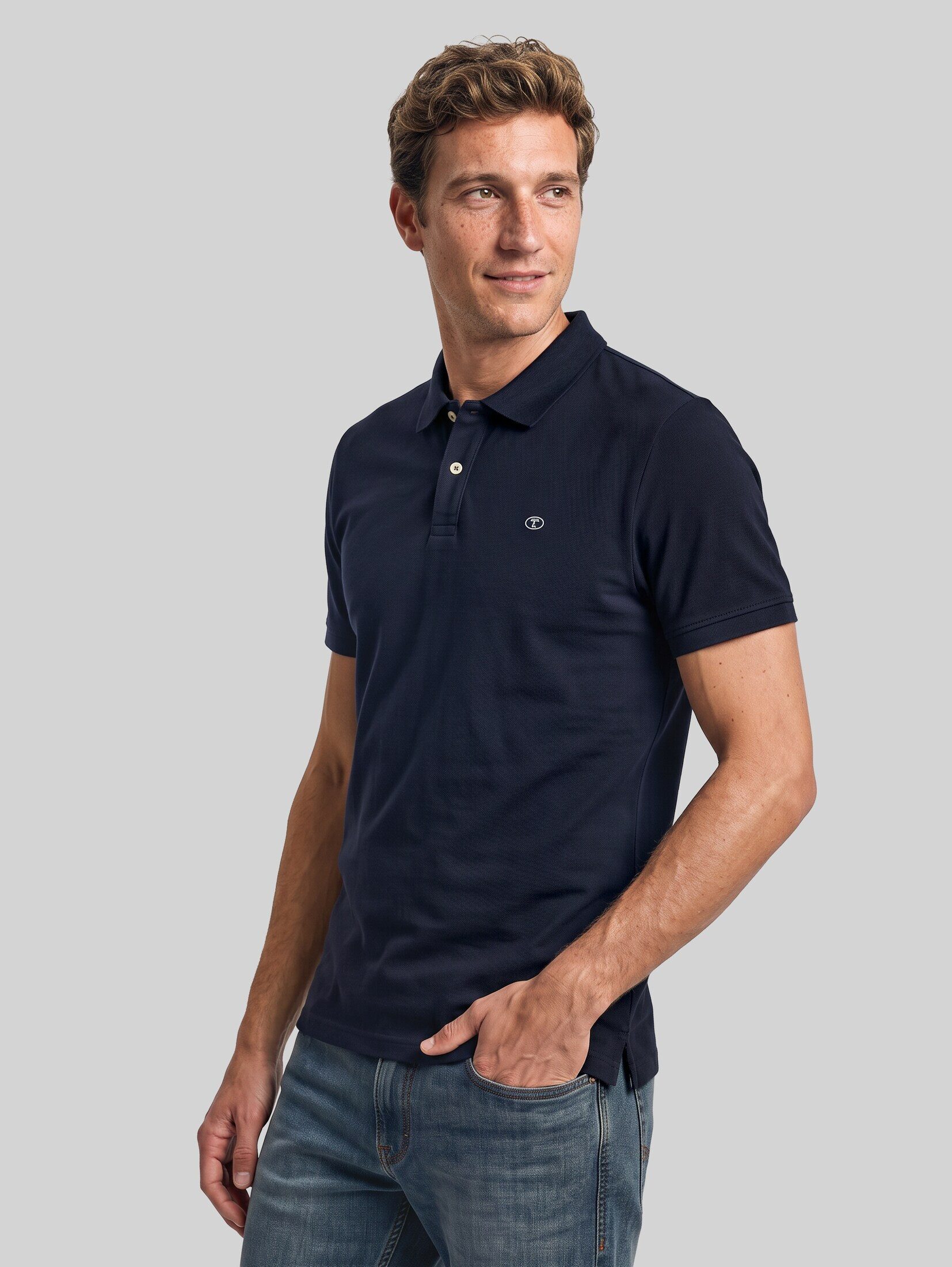 TOM TAILOR Poloshirt Poloshirts (im Einserpack) Piqué Poloshirt aus Baumwolle