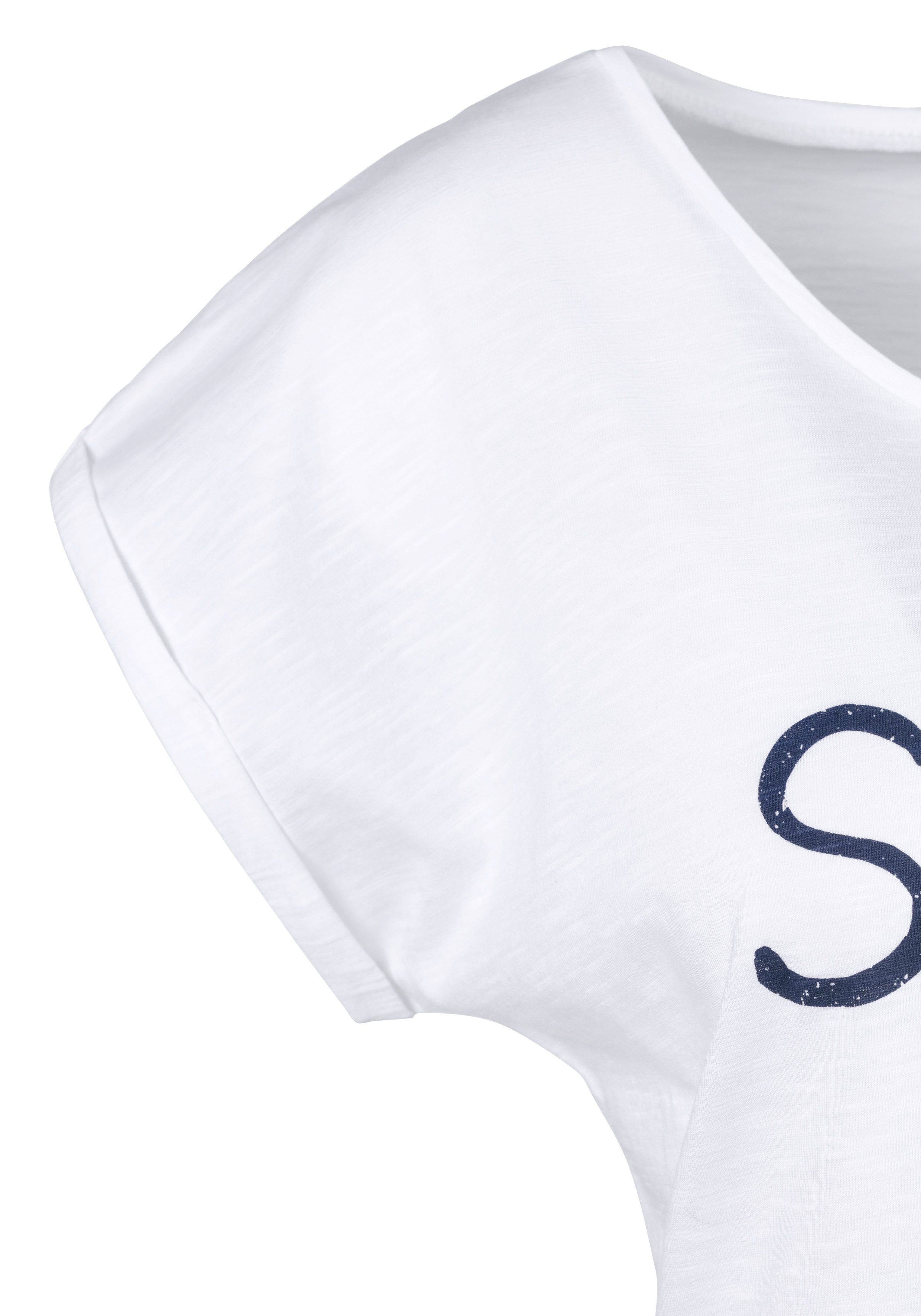 Beachtime by Lascana T-Shirt Smile aus reiner Baumwolle - perfekt für den Sommer