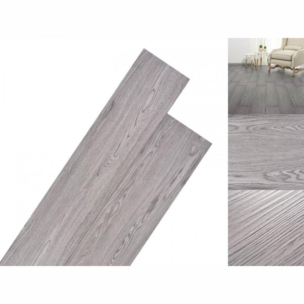 vidaXL Ламинат PVC Ламинат Dielen 5,26 m² 2 mm Dunkelgrau