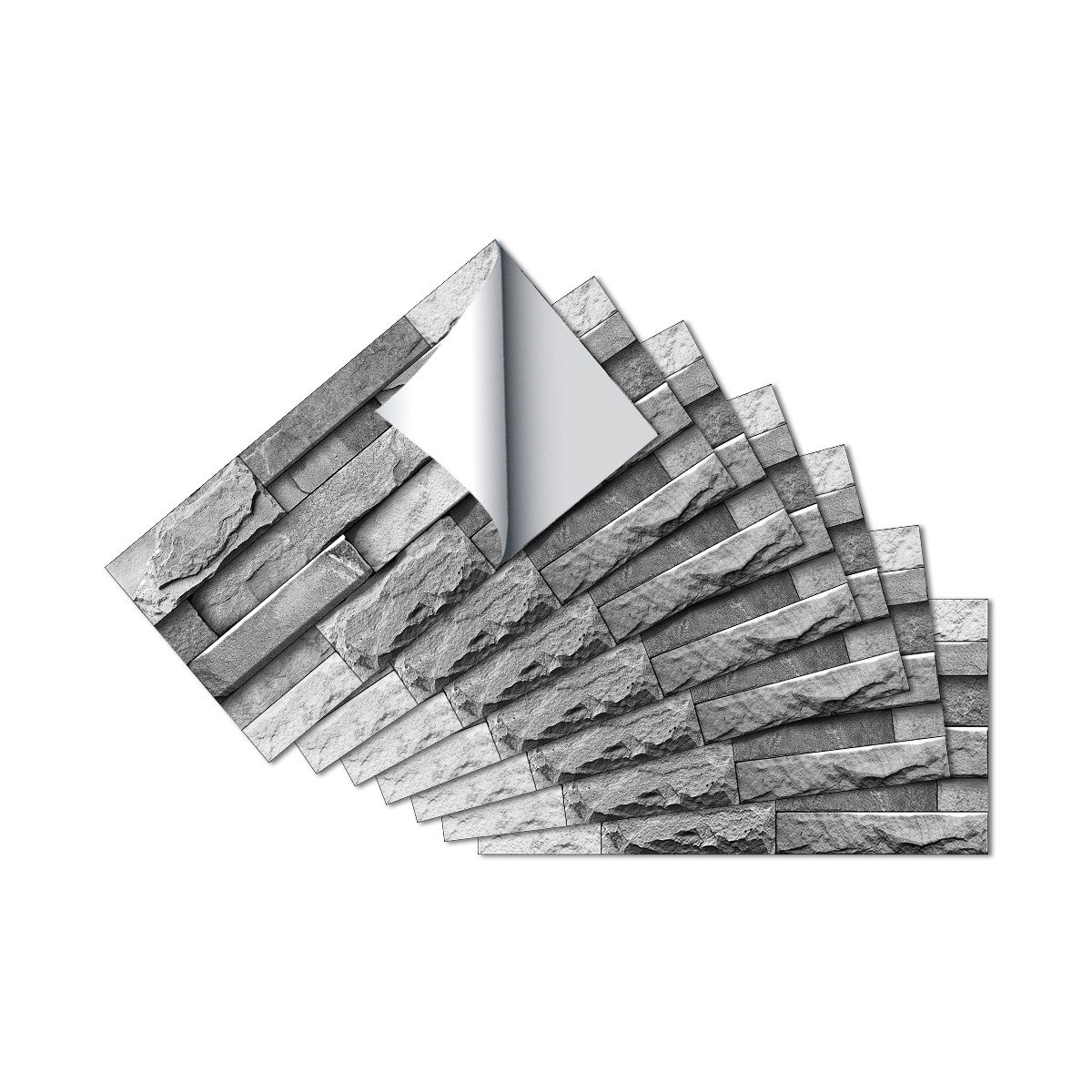 Minicloss Fliesenaufkleber 14 Stück Mosaik Fliesenaufkleber 15x28cm Badezimmer Selbstklebende (14 St), Fliesendekor Aufkleber Backstein zum Küche Esszimmer Bad