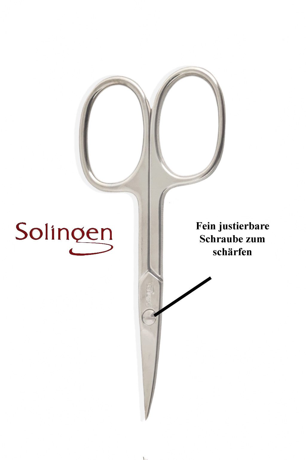 Solingen Nagelschere Solingen Nagelschere und Nagelhautschere gehärteter Stahl – Extra, (2-tlg), gebogener Schnittfläche