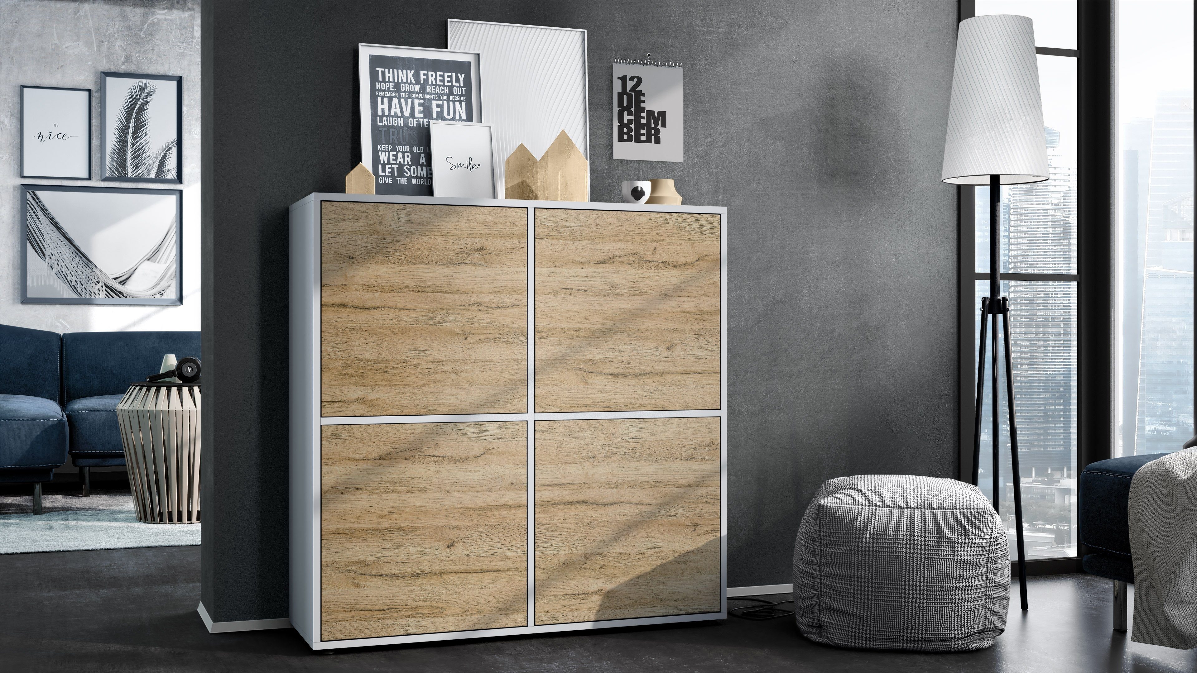 Vladon Highboard Cuba V2 (Schrank, 104 günstig online kaufen