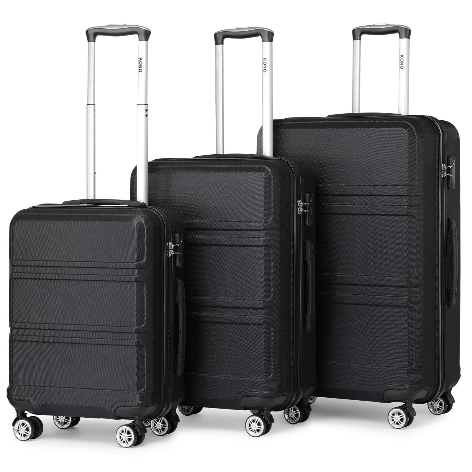 KONO Hartschalen-Trolley mit TSA-Schloss - Reisekoffer günstig online kaufen