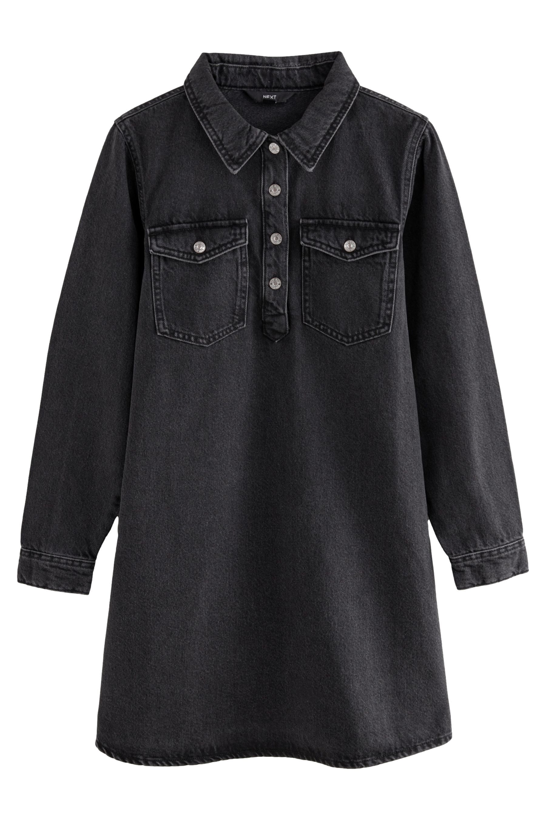 Next Jeanskleid Jeans-Minikleid mit halber Knopfleiste günstig online kaufen