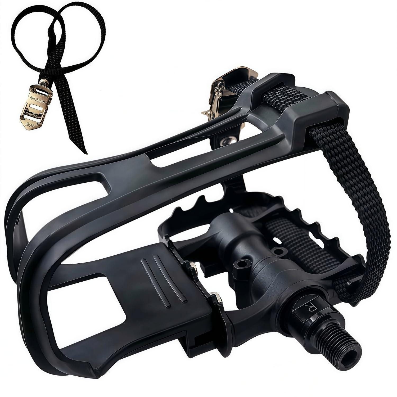 LuxusKollektion Plattformpedale Pedale mit 4D SmartFit Clips Schwarz