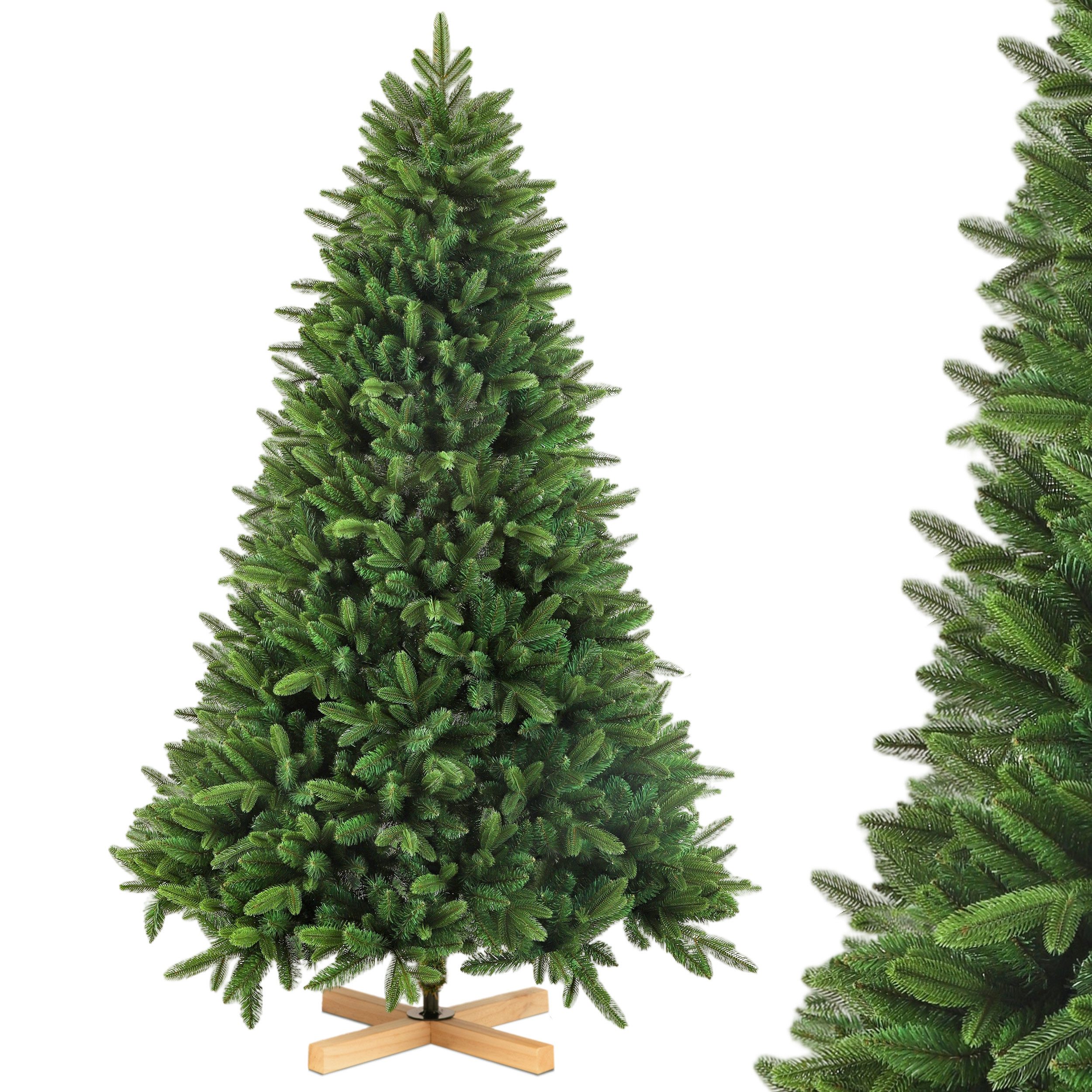 Vankel Künstlicher Weihnachtsbaum tannenbaum mit beleuchtung schmuck mit li günstig online kaufen