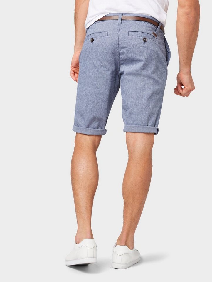 TOM TAILOR Bermudas Josh Regular Slim Chino Shorts mit Gürtel