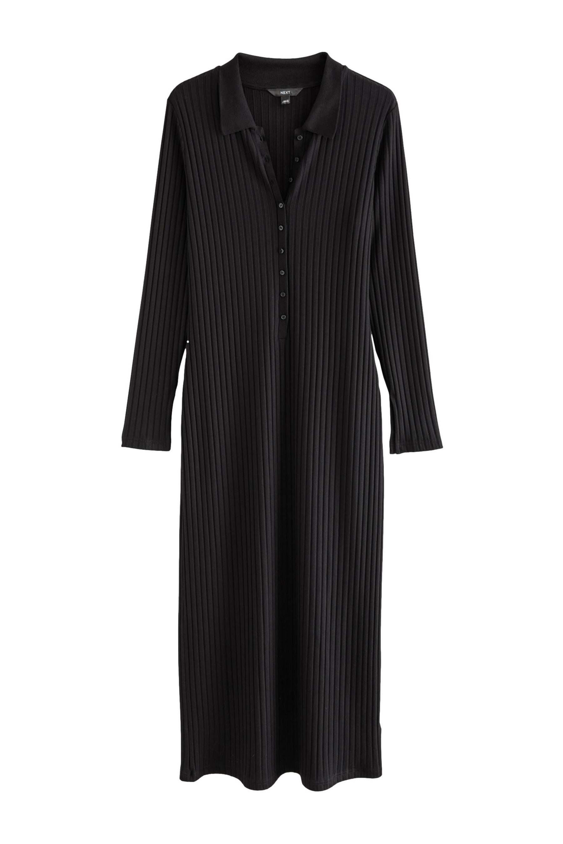 Next Maxikleid Langärmeliges Maxikleid mit Kragendetail günstig online kaufen