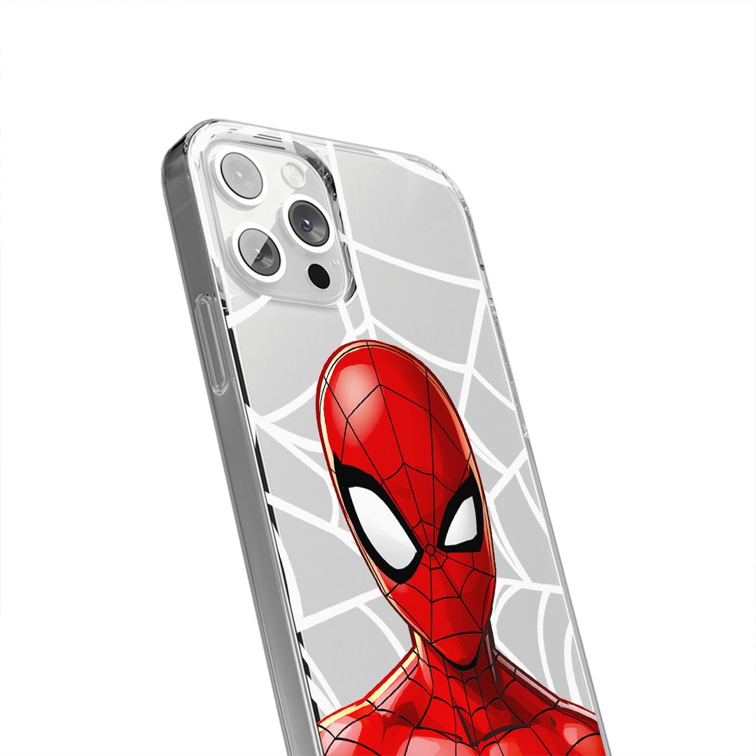 MARVEL Handyhülle Handyhülle Spider Man 012 Marvel Teildruck Transparent