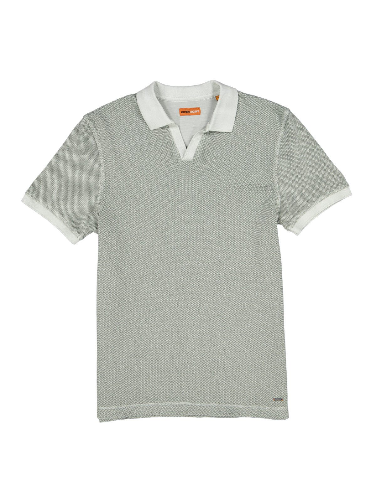 Poloshirt Herren Modisches Poloshirt mit besonderer Struktur, Hellgruen