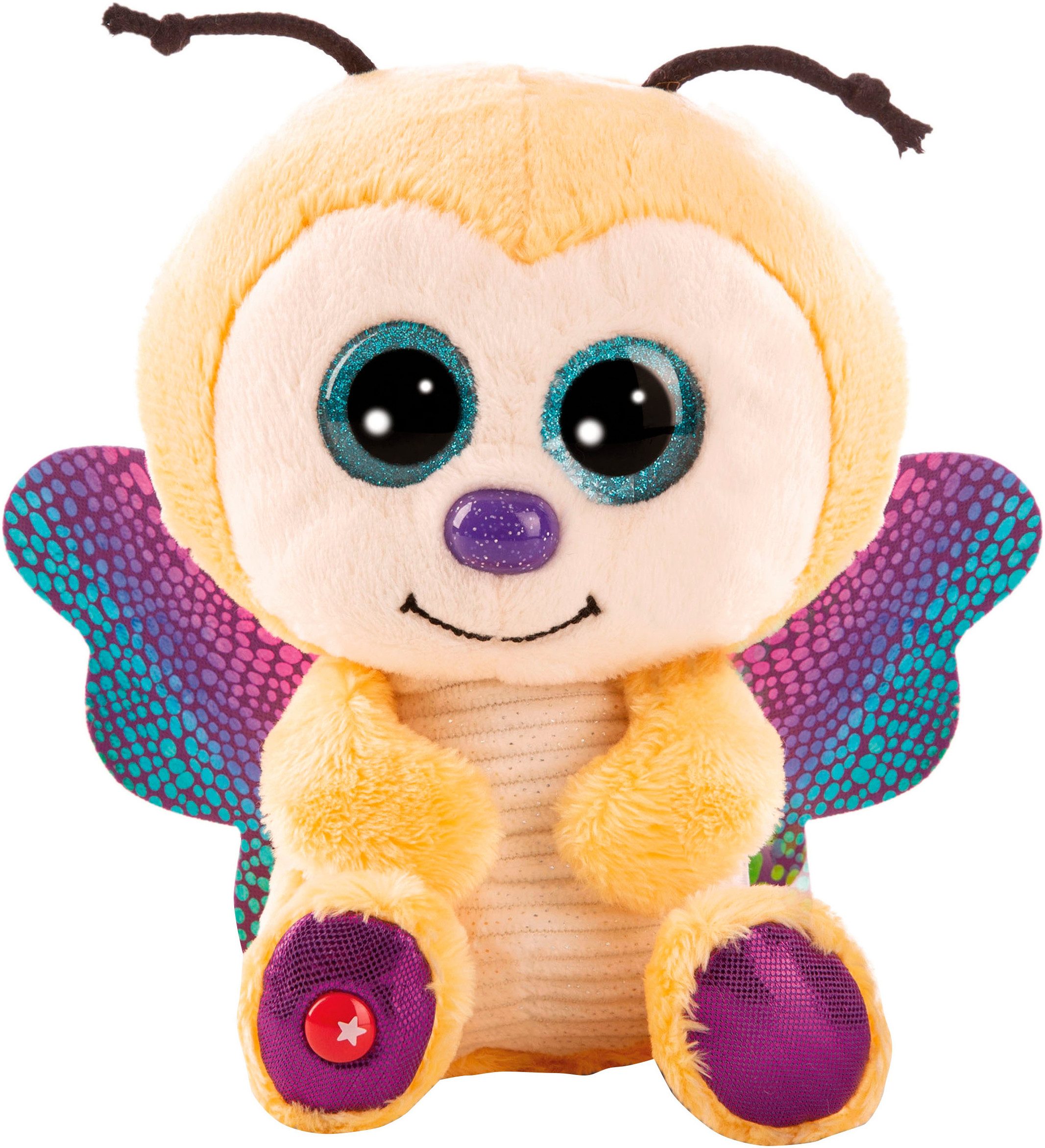 Nici Kuscheltier Glubschis, Schmetterling Sunshine Lou 25 cm schlenkernd
