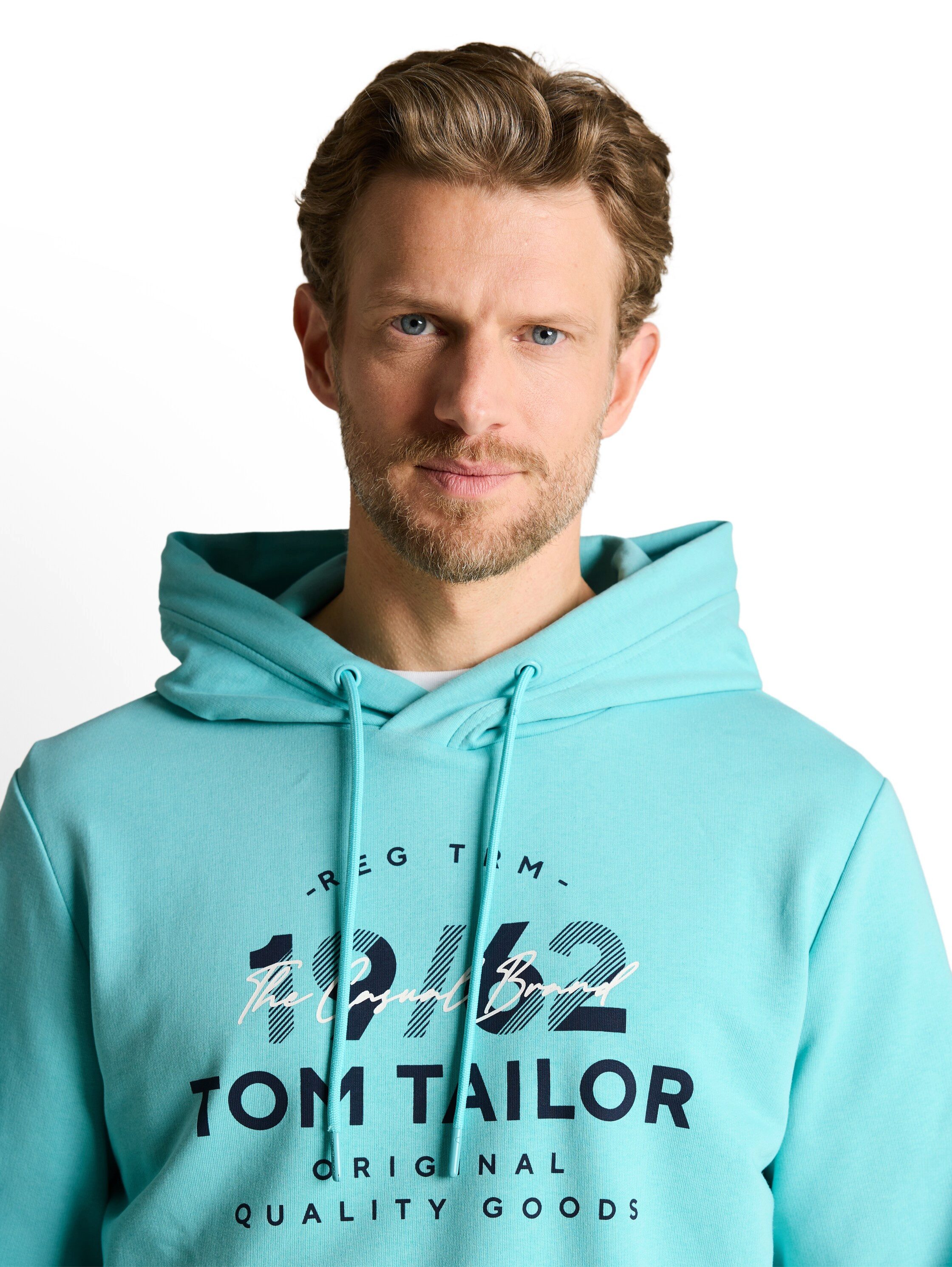 TOM TAILOR Kapuzensweatshirt mit Frontprint