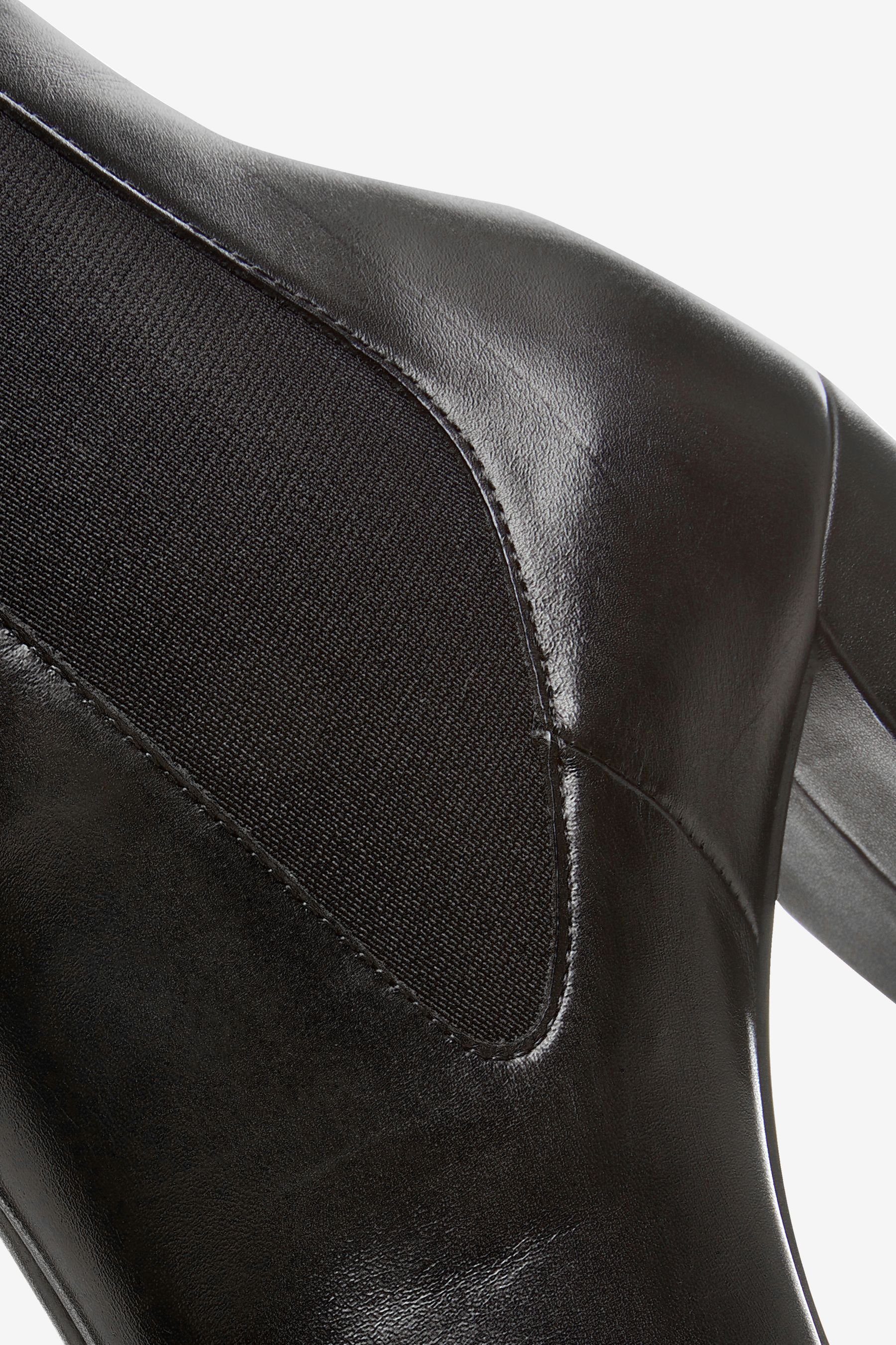 Next Forever Comfort® Motion Black Chelsea-Absatzboots Flex Chelseaboots Leather (1-tlg)