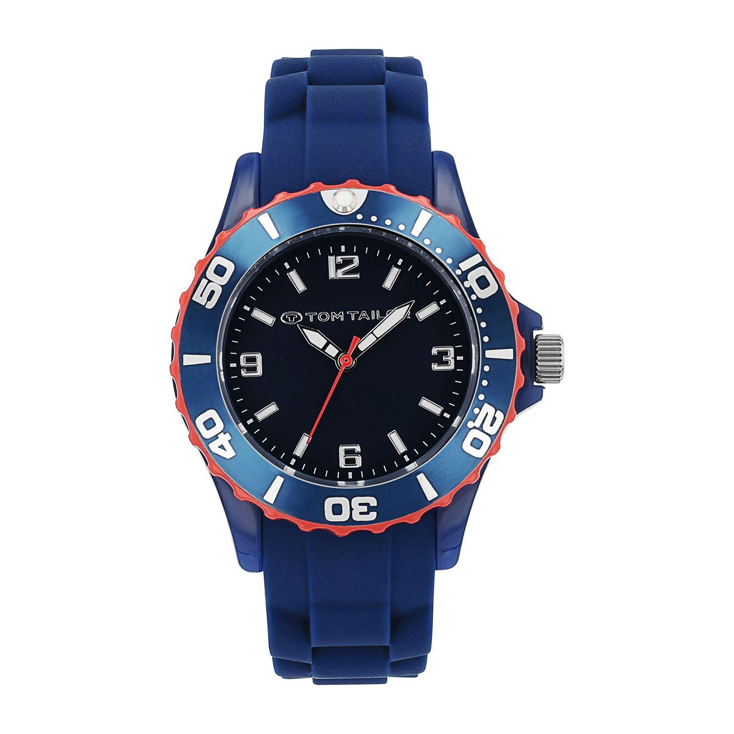 TOM TAILOR Quarzuhr 2100705, Armbanduhr, Silikonarmband, Kinderuhr, Junge, analog