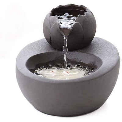 Jormftte Trinkbrunnen »Katzenbrunnen Keramik-Haustier-Wasserspender –automatischer Zirkulations Filter Aktivkohle-Wasser Gesundheits- und Hygieneboden«