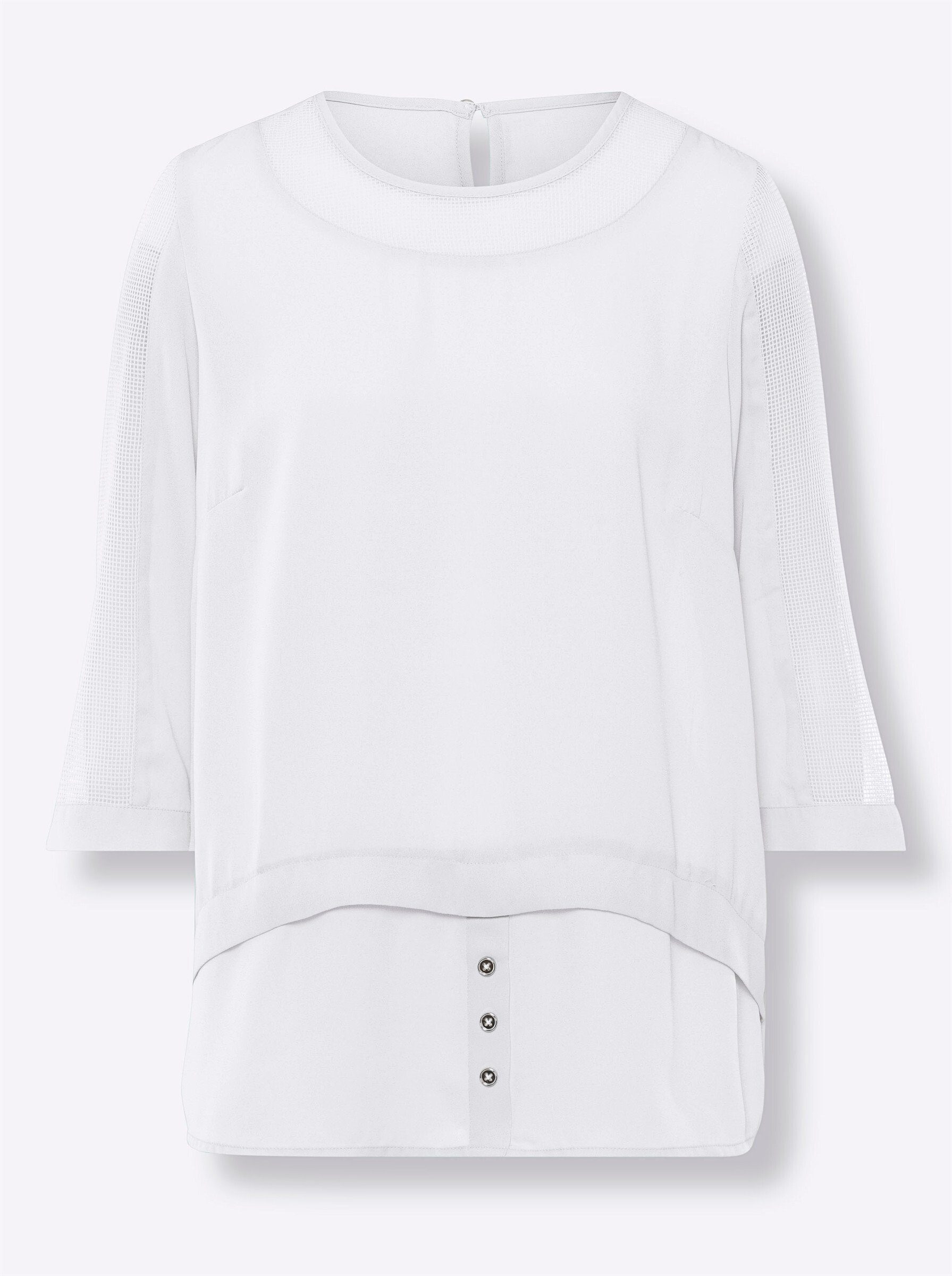 heine Klassische Bluse 2-in-1-Bluse 3/4-Arm