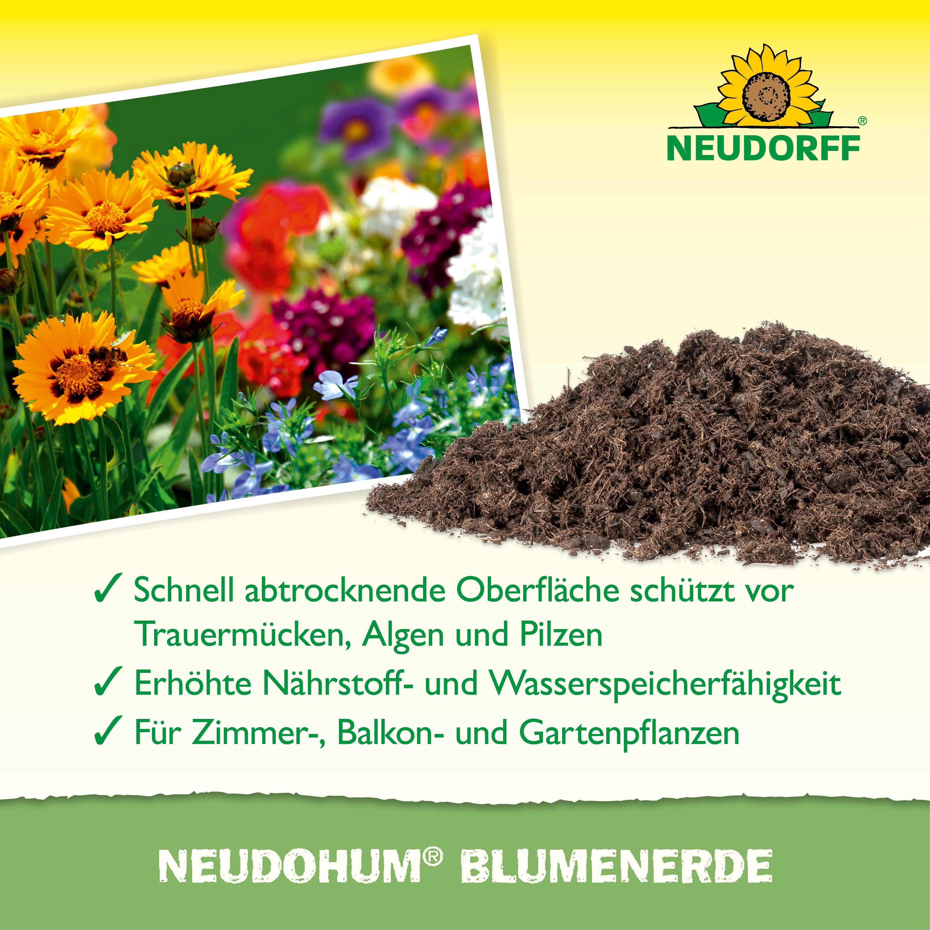 Neudorff Blumenerde NeudoHum Aussaat- und KräuterErde 3 L, mit Schwache organische Grunddüngung, (Einzelartikel, Fördert die Keimung und das Wurzelwachstum von  – Bild 4 von 5